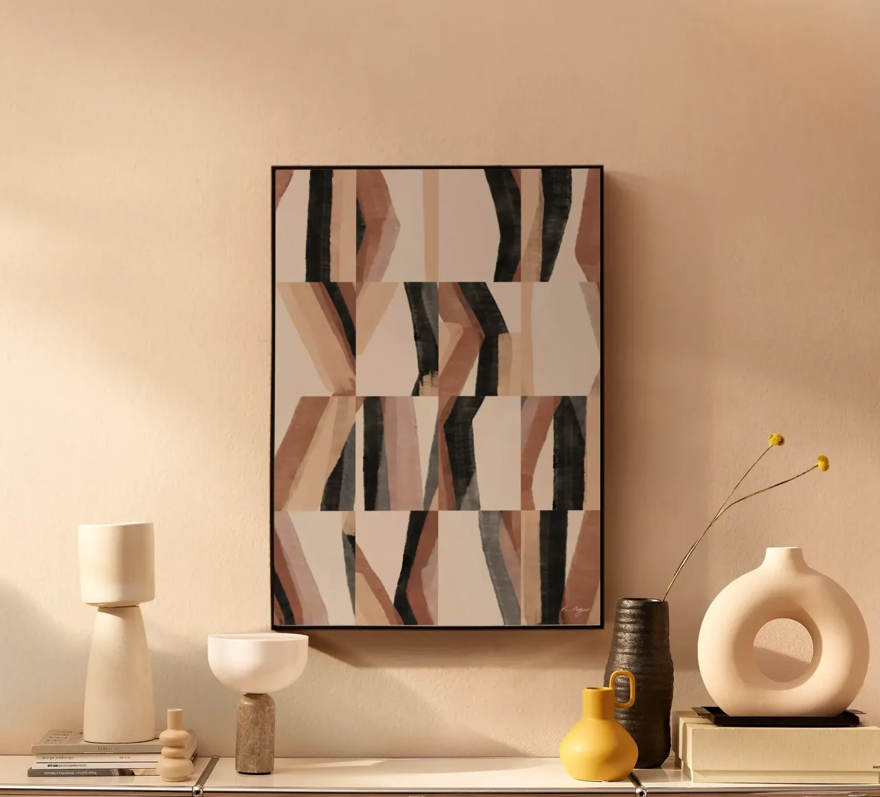 Flusso geometrico plexiglass da Pictufy Winter Warmth