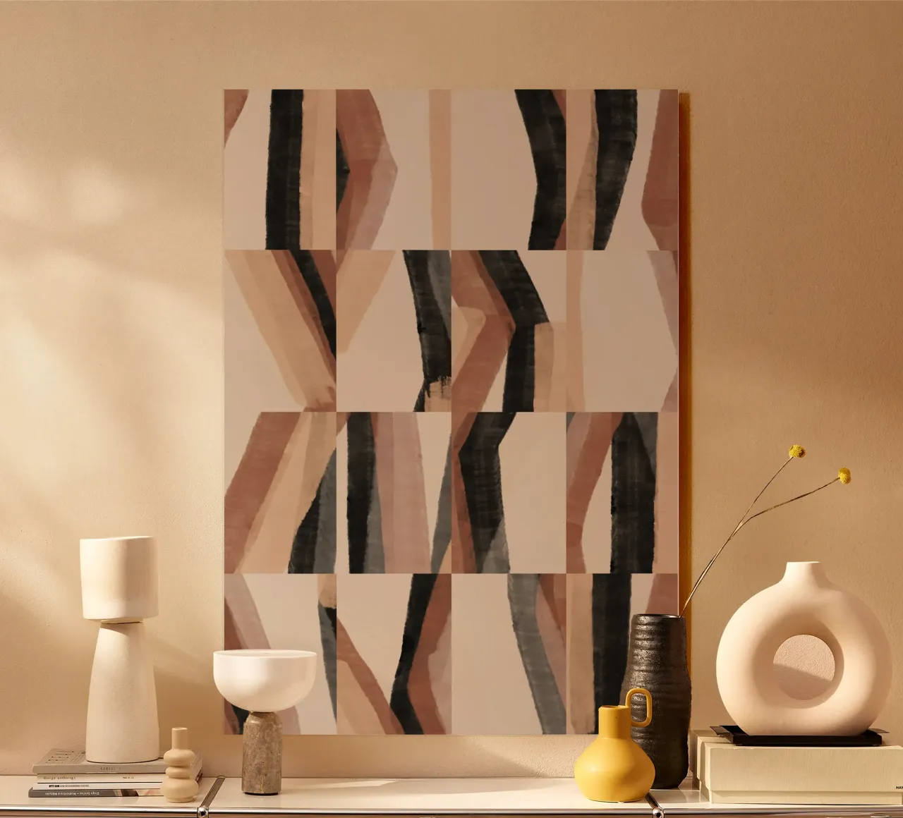 Flusso geometrico plexiglass da Pictufy Winter Warmth