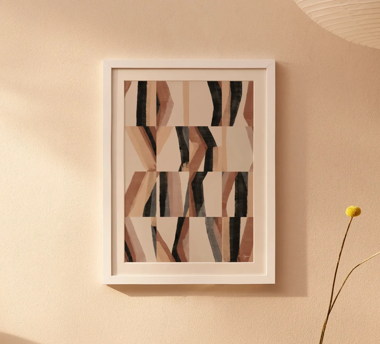 Flusso geometrico poster da Pictufy Winter Warmth