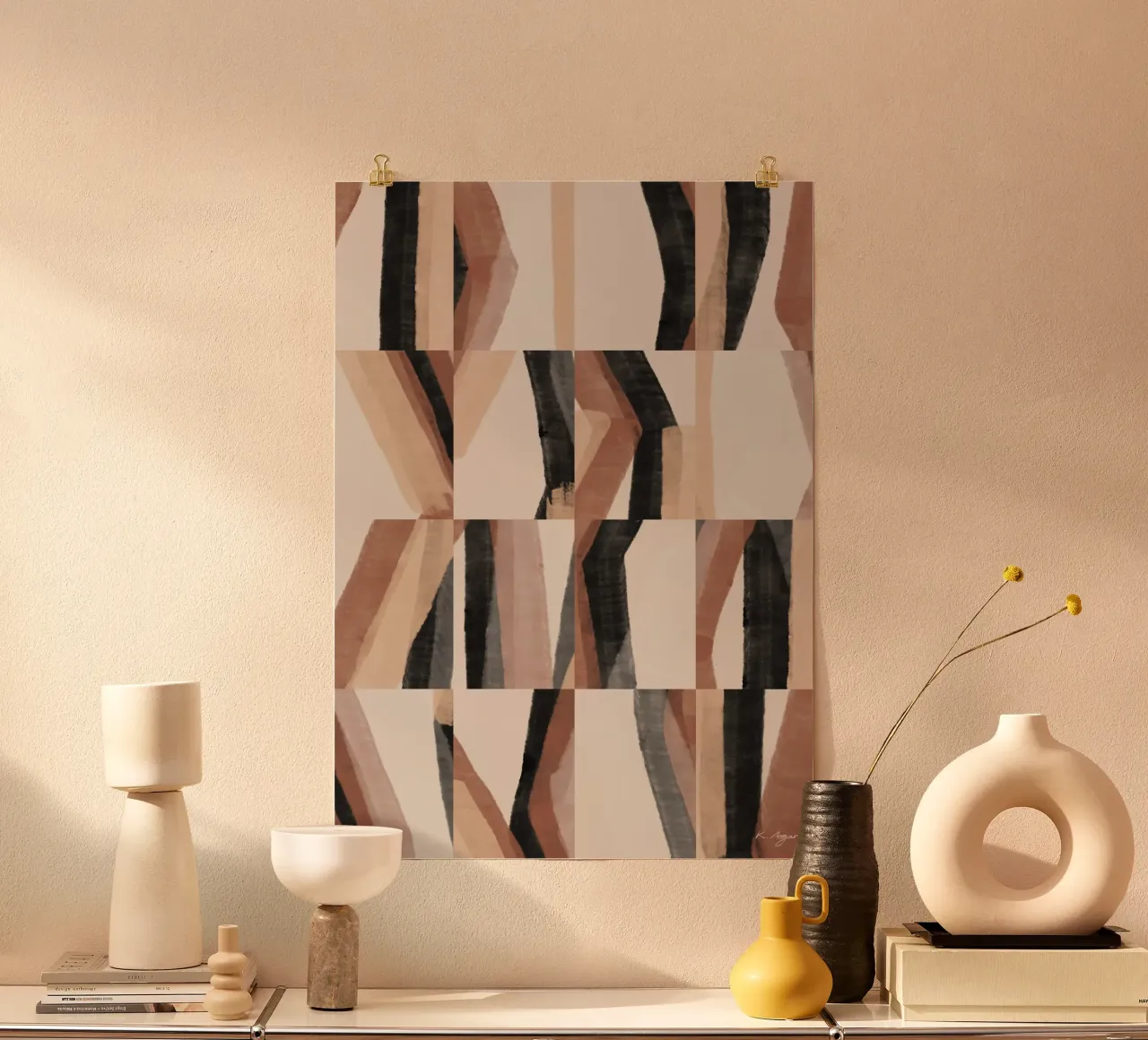 Flusso geometrico poster da Pictufy Winter Warmth