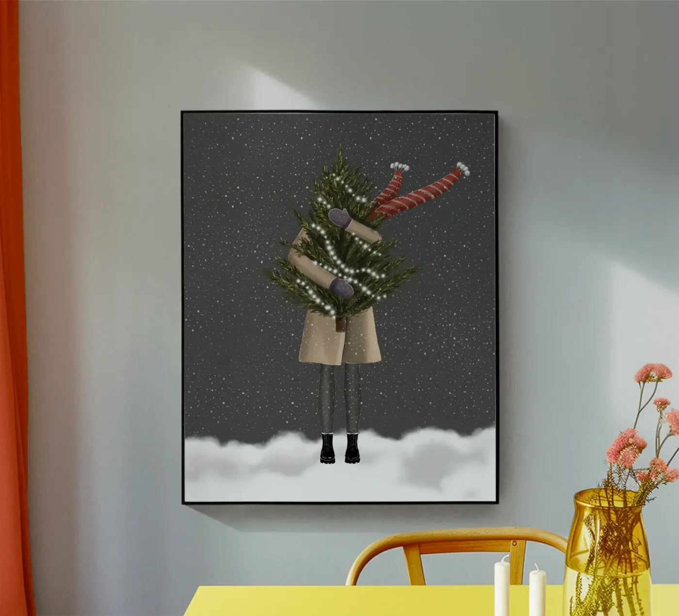 ragazza con albero plexiglass da by elle arts seasons