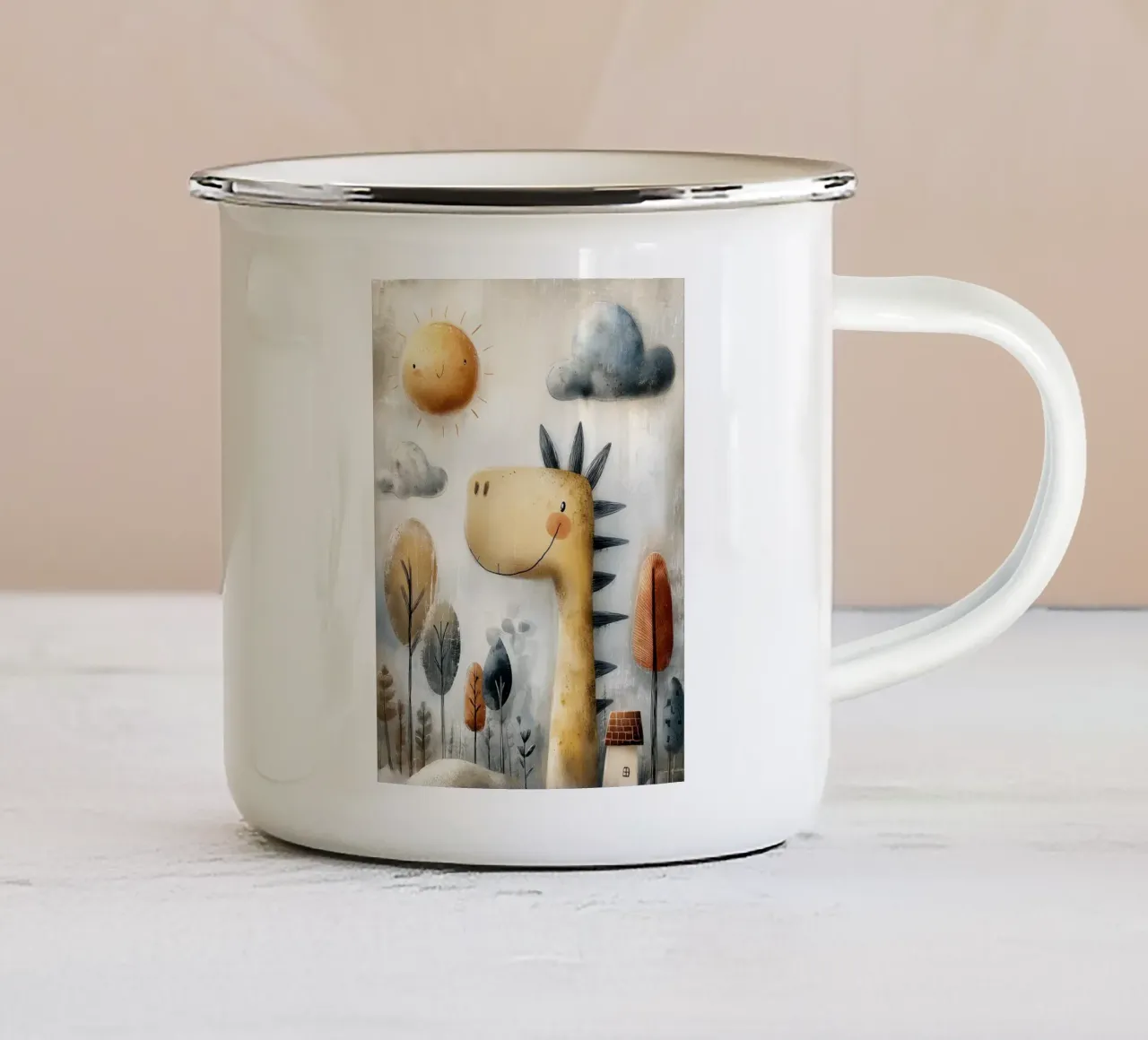 Dino IV tazza in smalto da Kinderherz