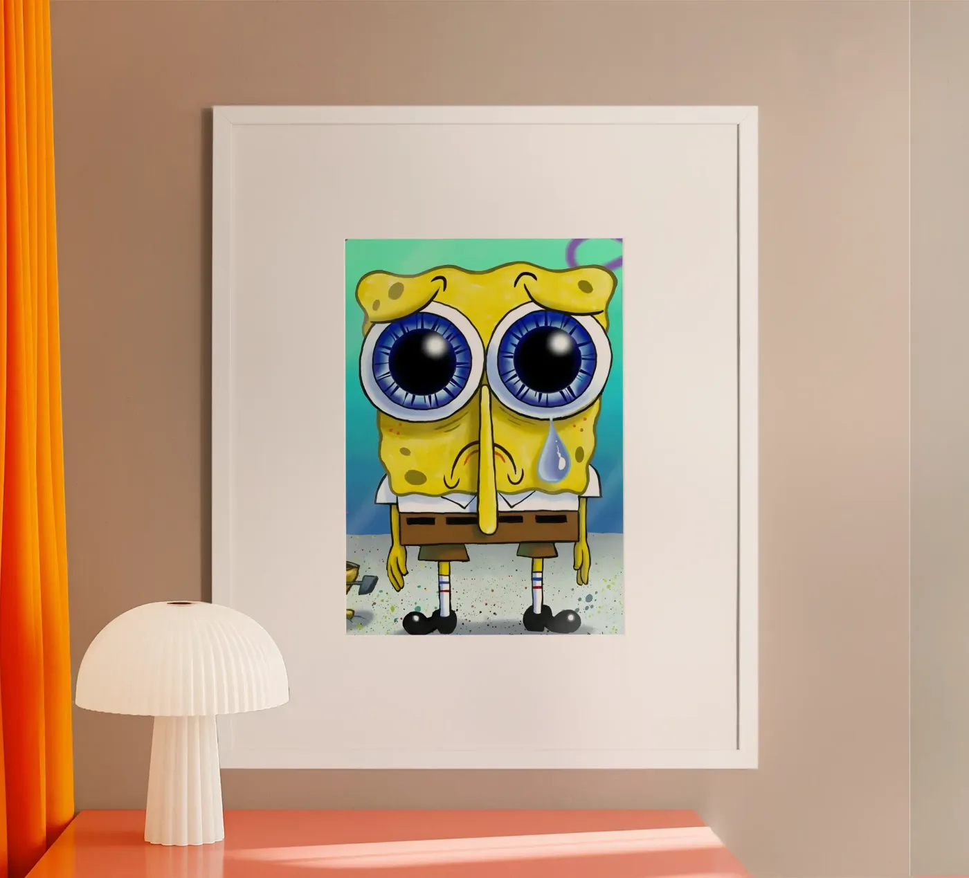 cute Sponge poster de Funny Frame Factory