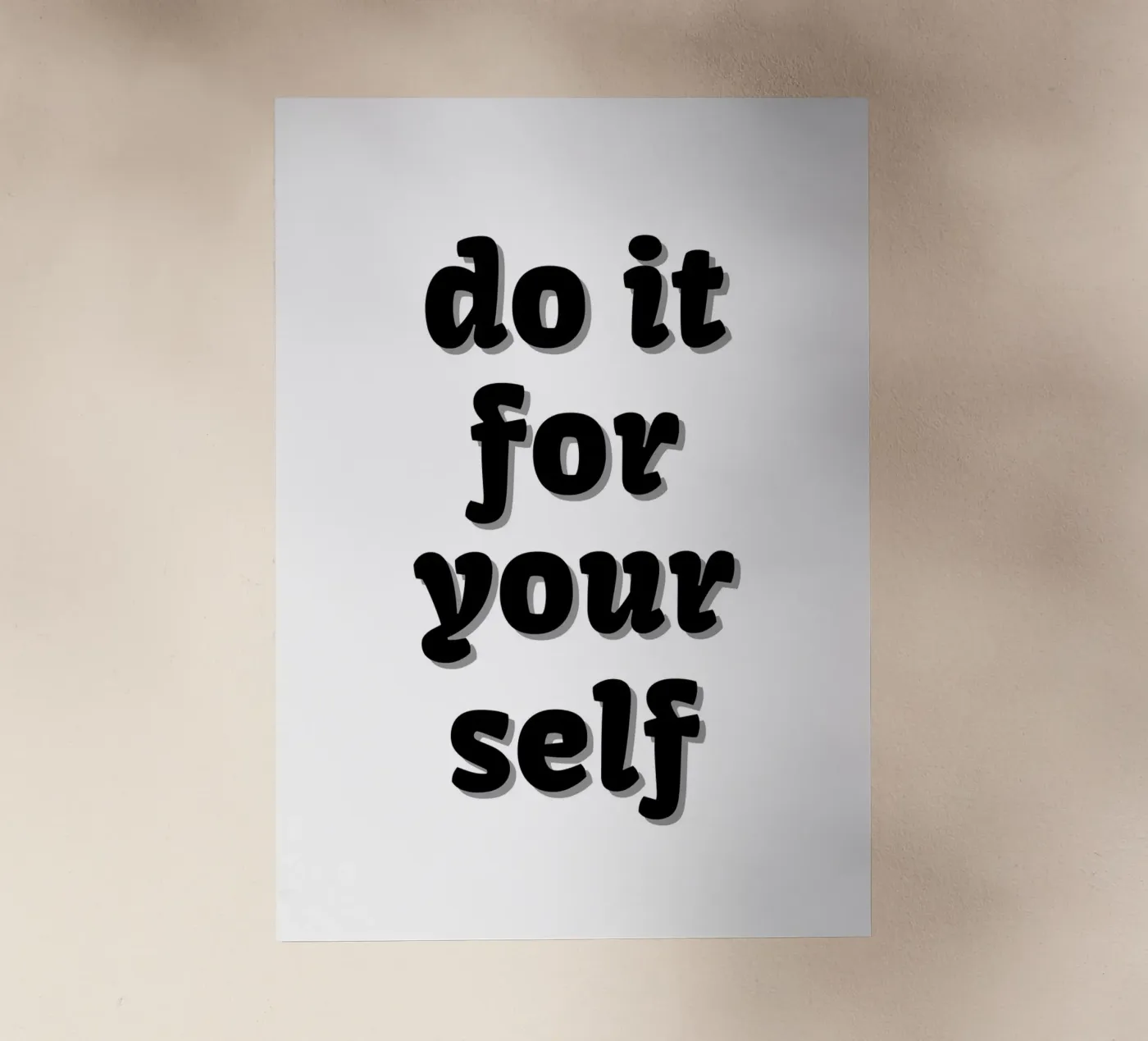 Do it for yourself pellicola backlit da Quotes on walls