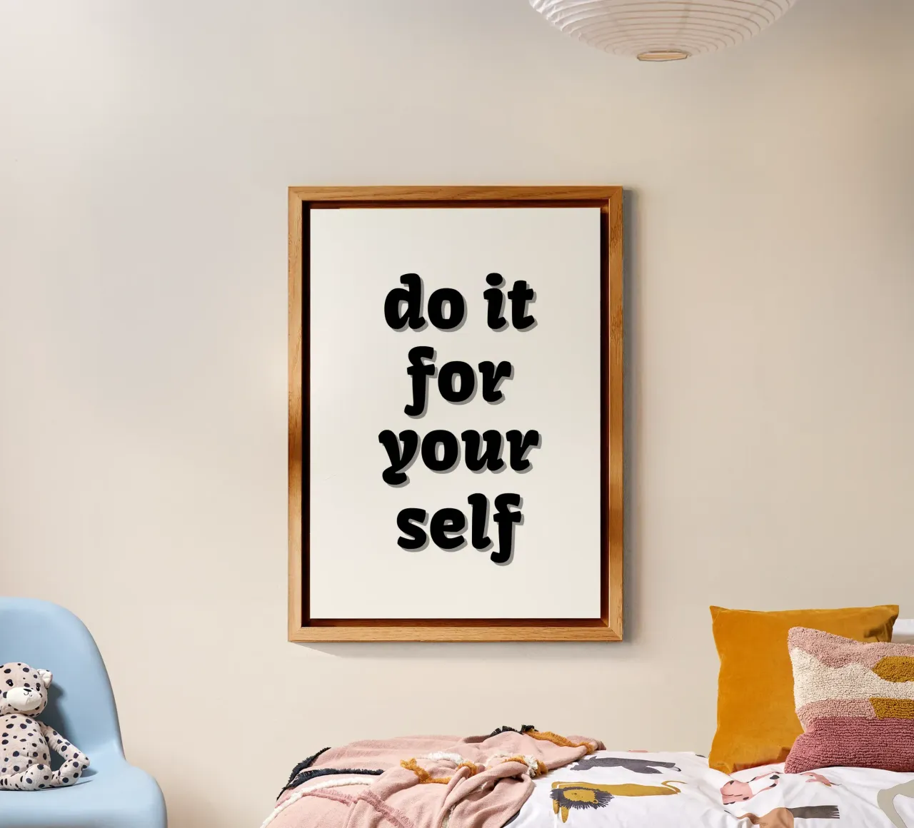 Do it for yourself alluminio dibond con Cornice Artbox da Quotes on walls