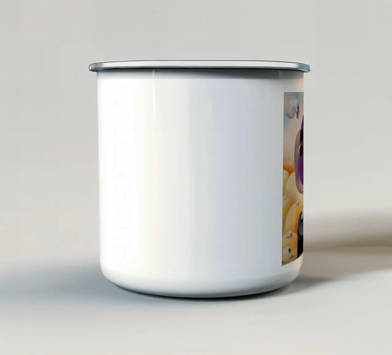 Ecran Total tazza in smalto da Antony Squizzato