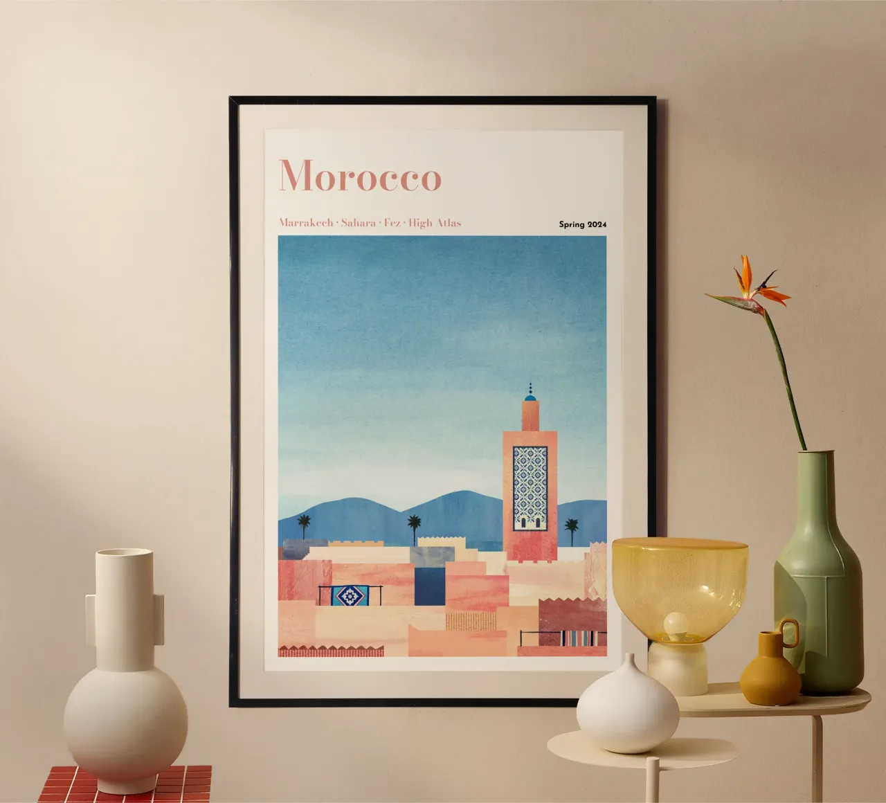 Personalisiertes Marokko Reiseposter Poster von Henry Rivers