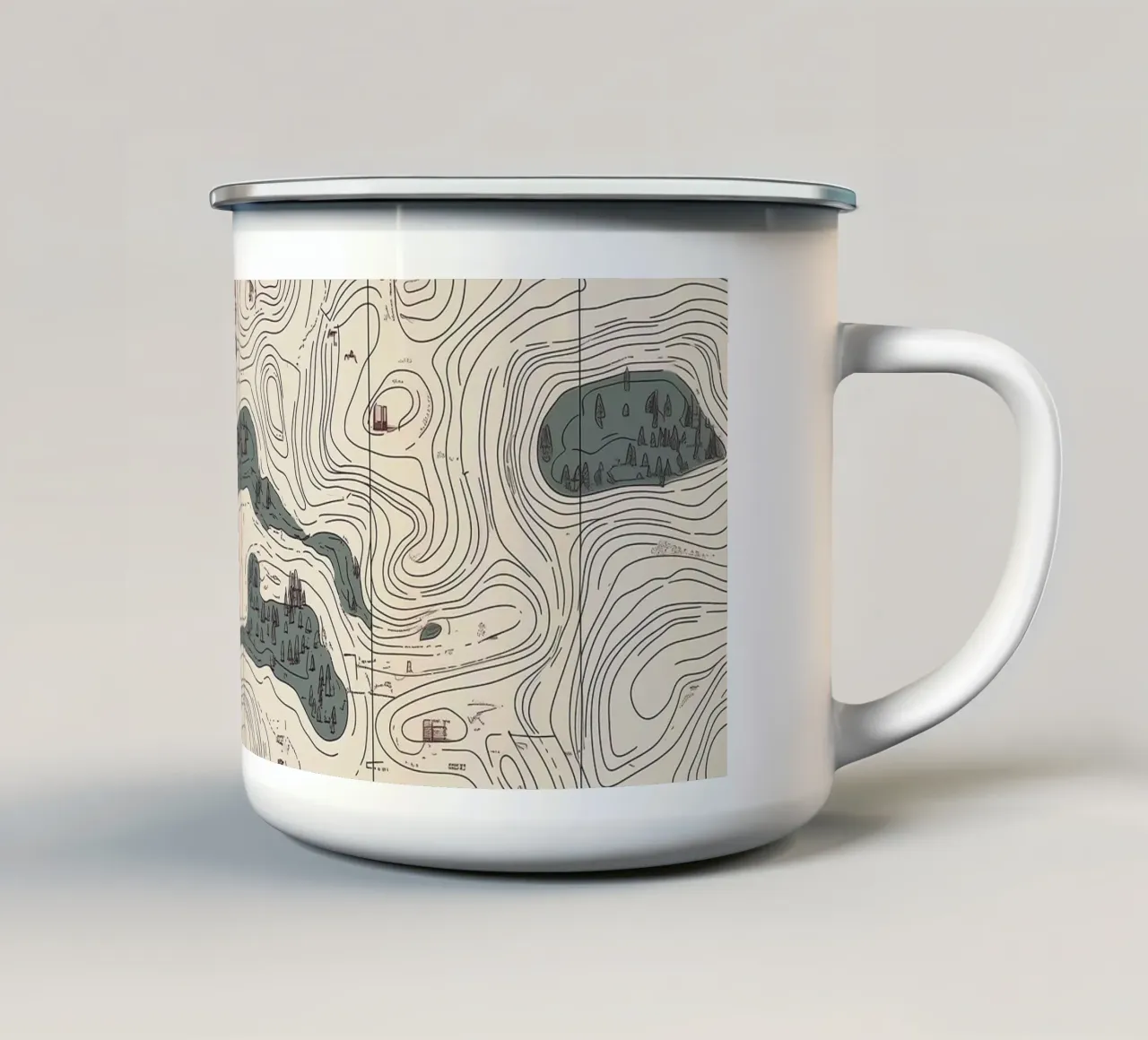 Topographic Wilderness tazza in smalto da Wanderlet