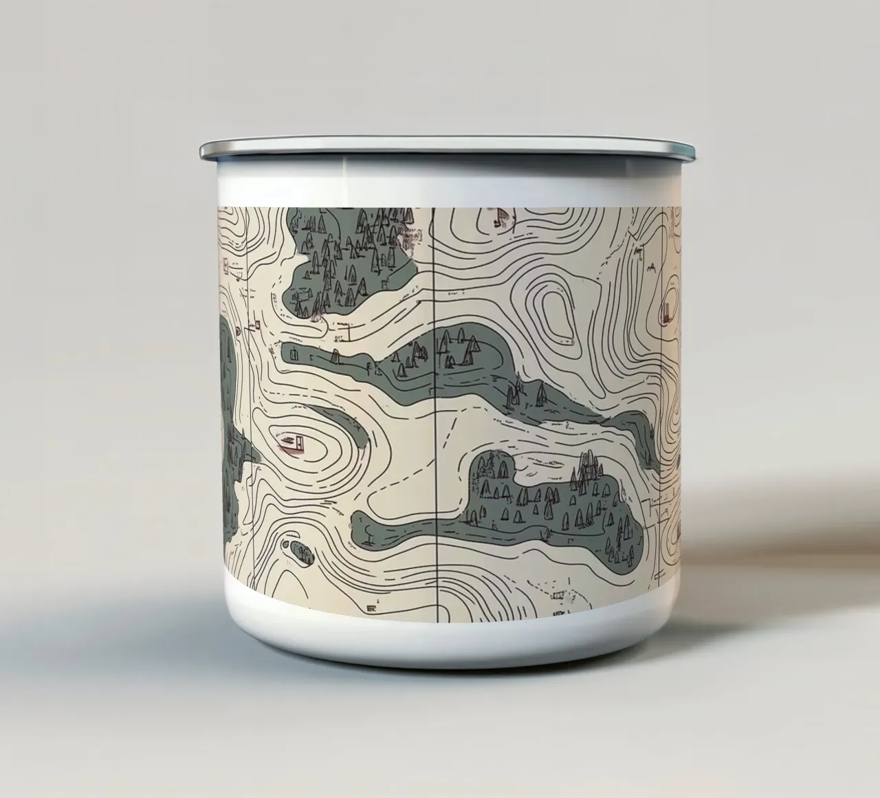 Topographic Wilderness tazza in smalto da Wanderlet