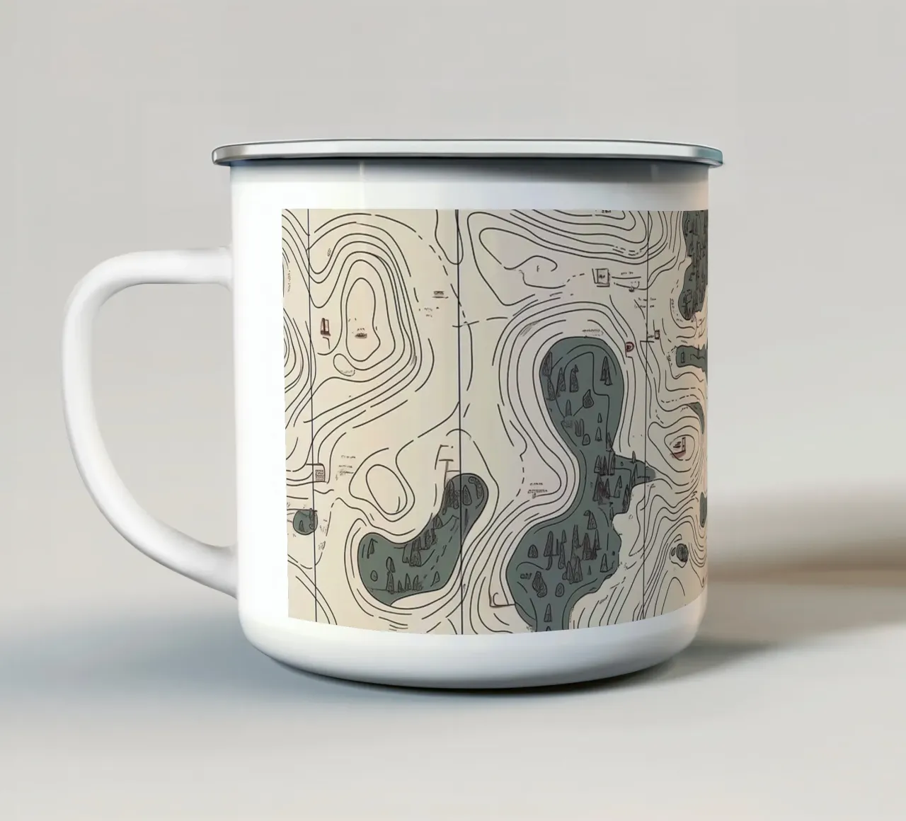 Topographic Wilderness tazza in smalto da Wanderlet