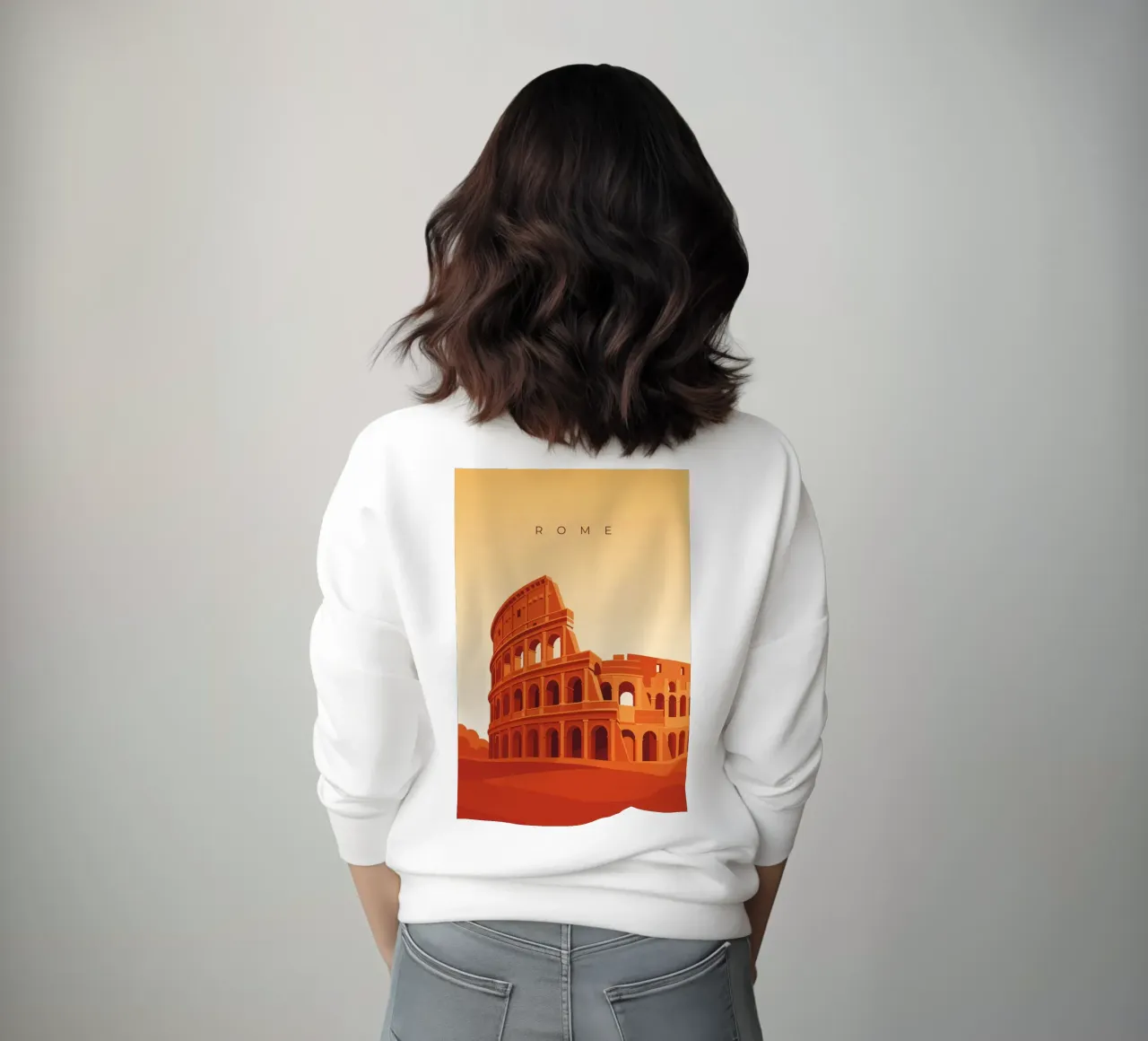 Rome - Colosseum felpa da minimalist designs