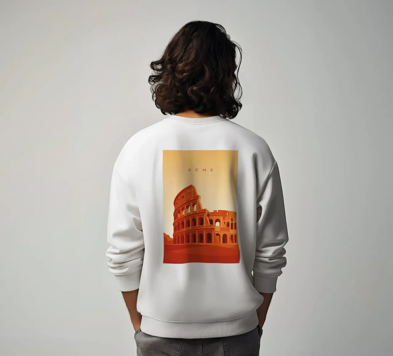 Rome - Colosseum felpa da minimalist designs