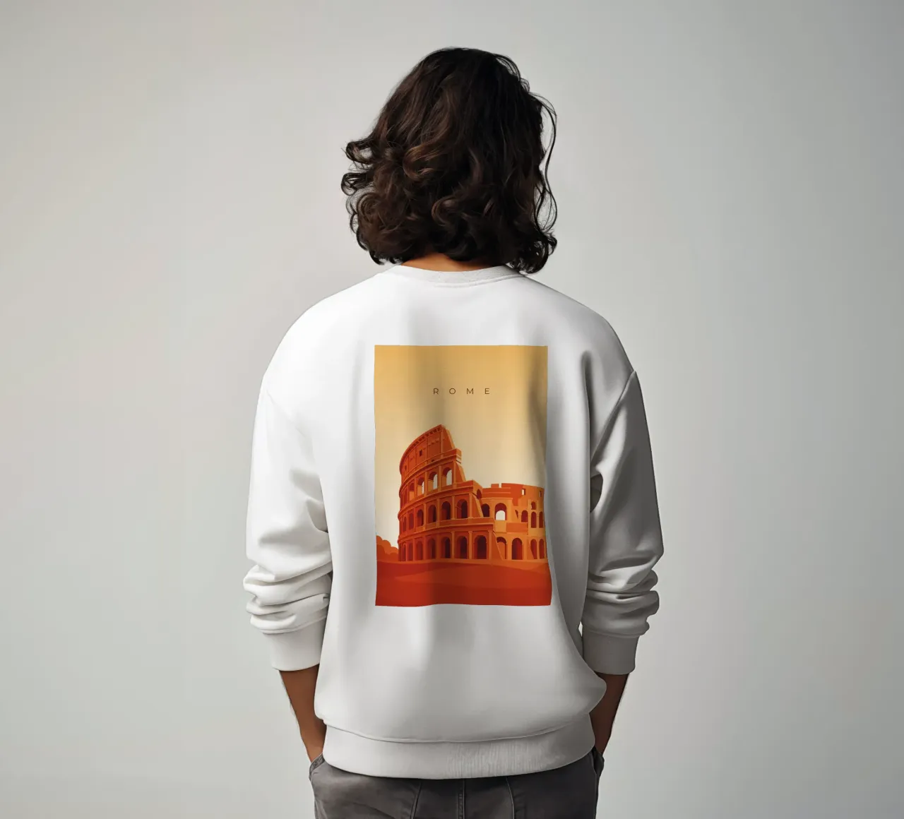 Rome - Colosseum felpa da minimalist designs