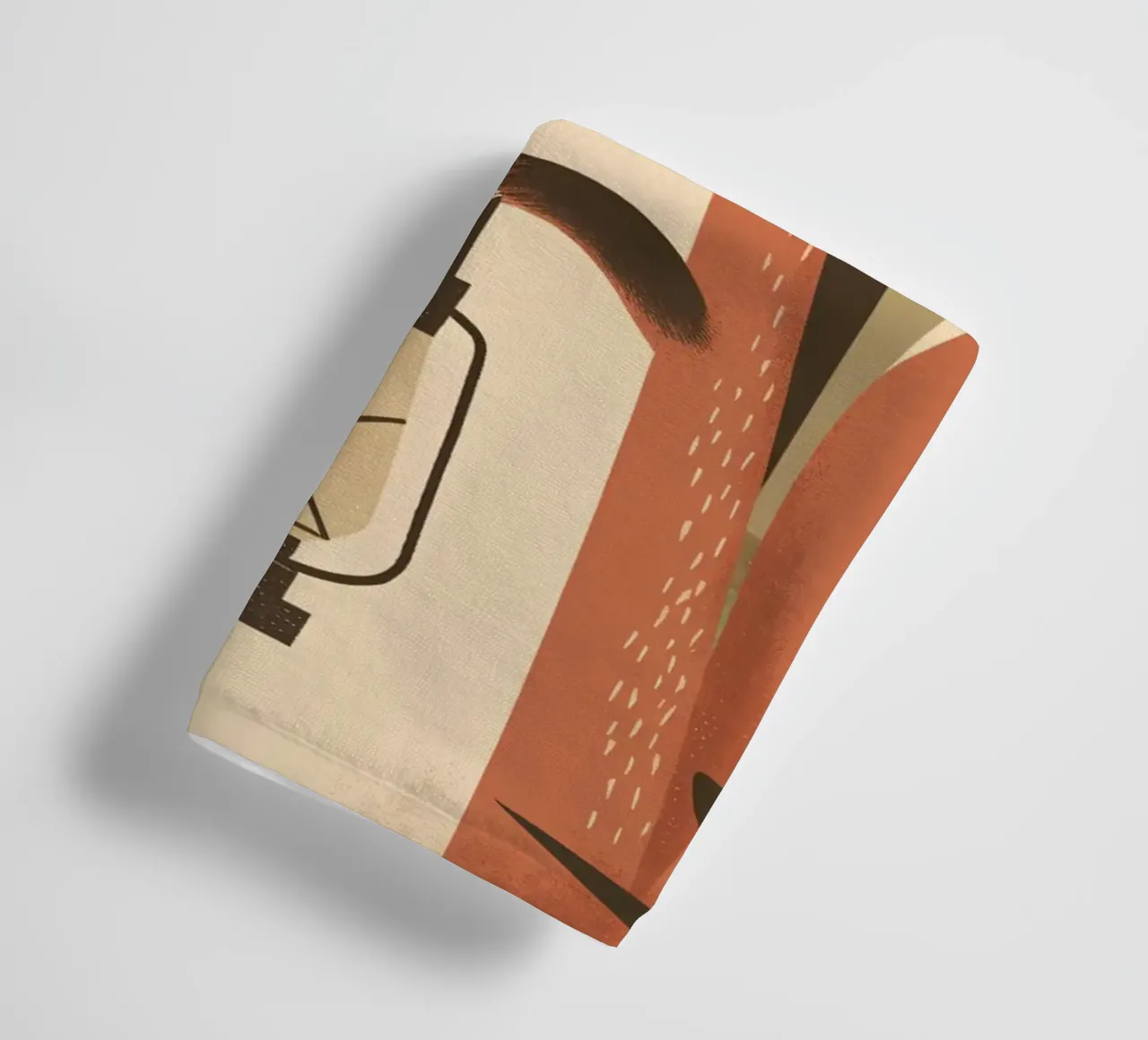 Volpe calma che tiene una lanterna nella foresta asciugamano da bagno da kidz&family