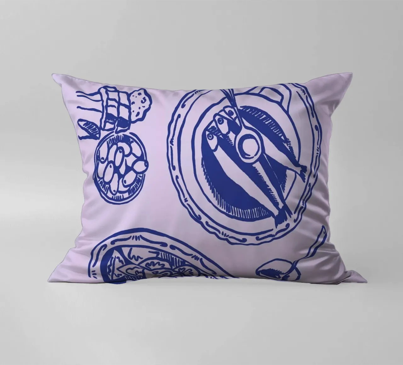 Boho Food 11 Dinner Party cuscino da Boho Print Collection