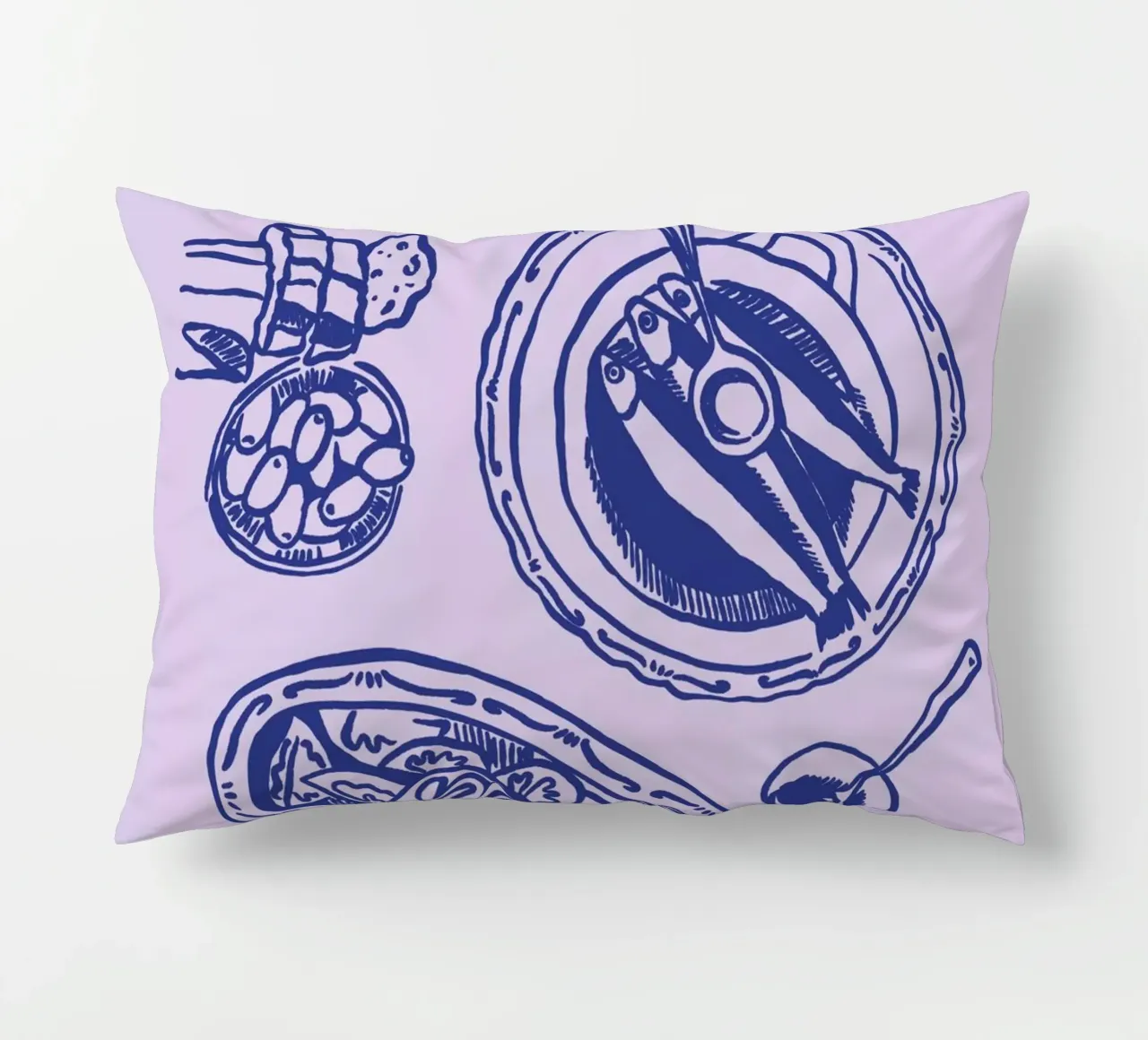 Boho Food 11 Dinner Party cuscino da Boho Print Collection