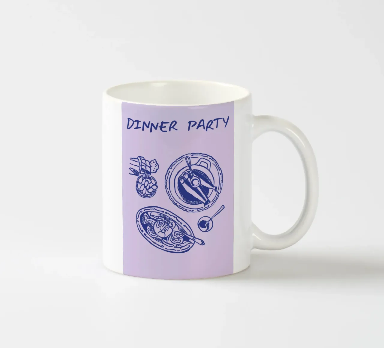 Boho Food 11 Dinner Party tazza in ceramica da Boho Print Collection