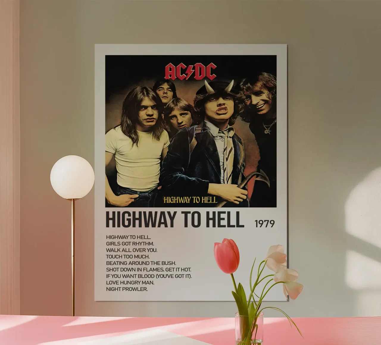 ACDC Highway To Hell Tracklists carta hahnemühle da Banda Neira