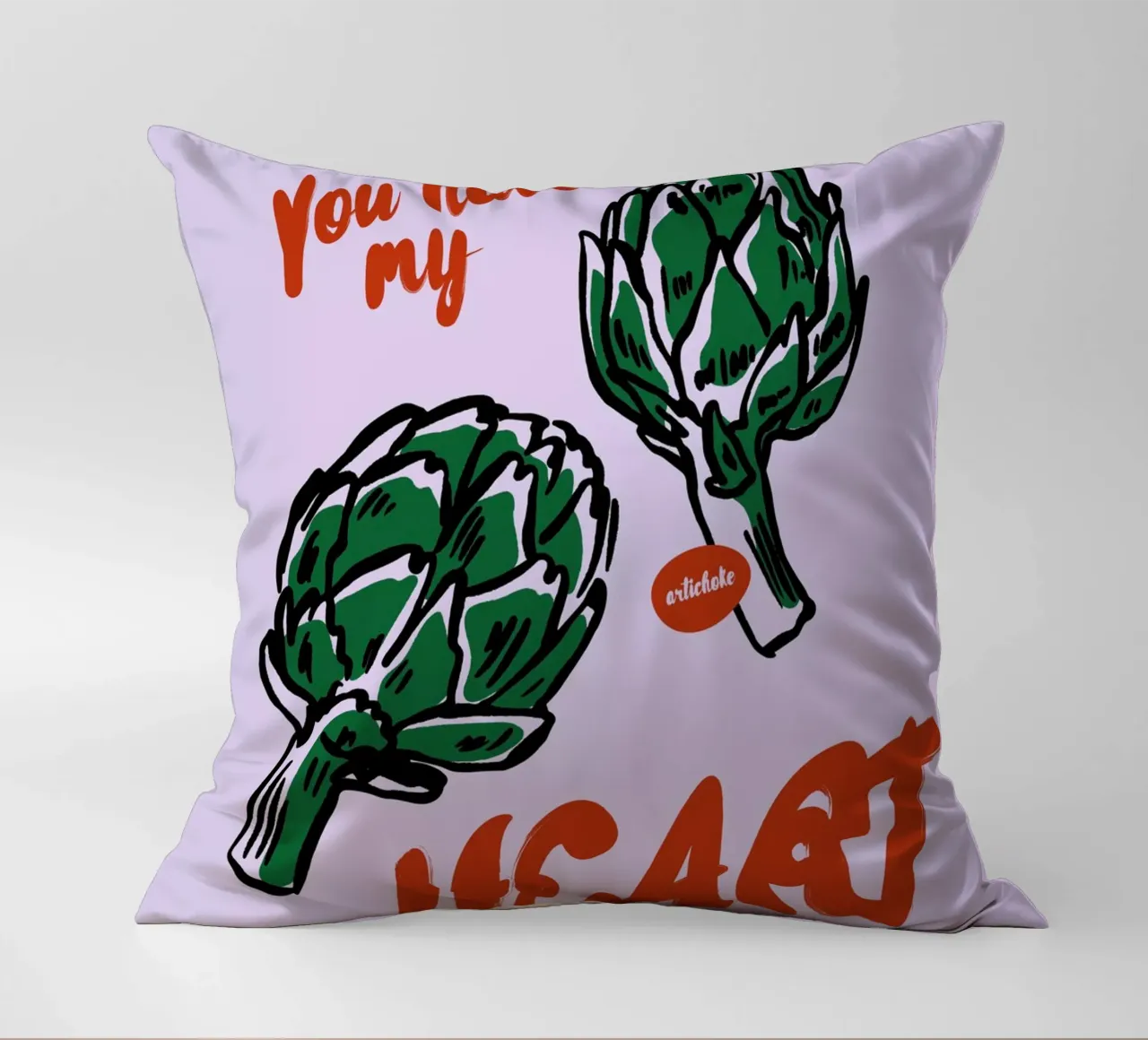 Boho Food 11 My Heart cuscino da Boho Print Collection