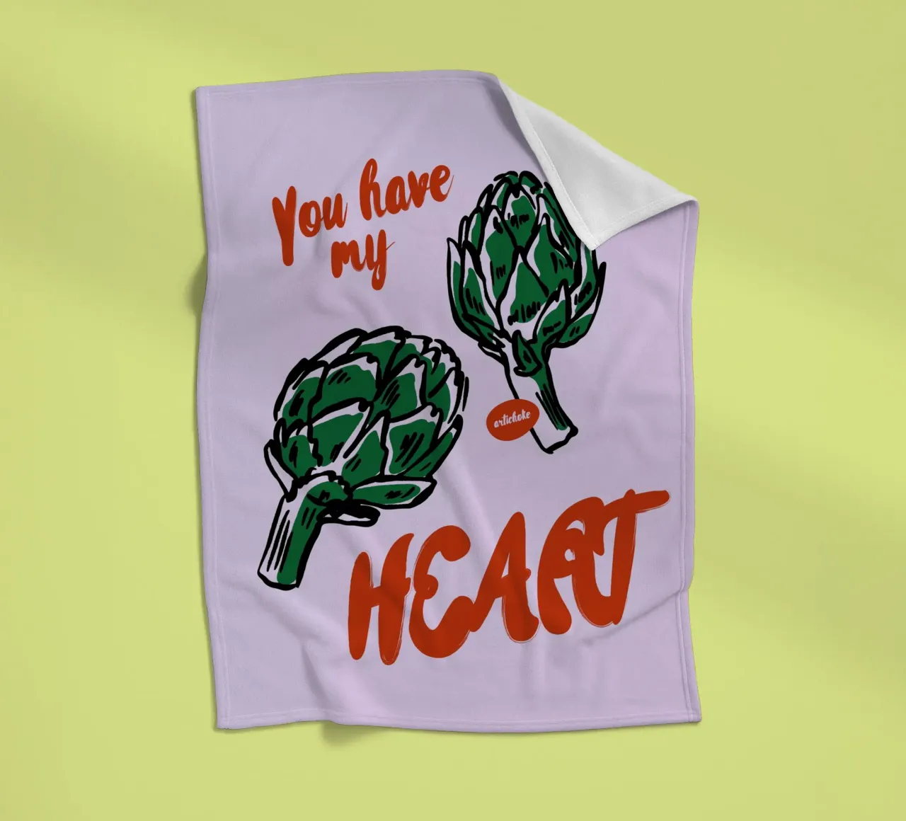Boho Food 11 My Heart coperta in pile da Boho Print Collection