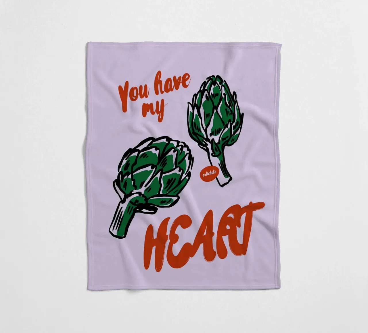 Boho Food 11 My Heart coperta in pile da Boho Print Collection