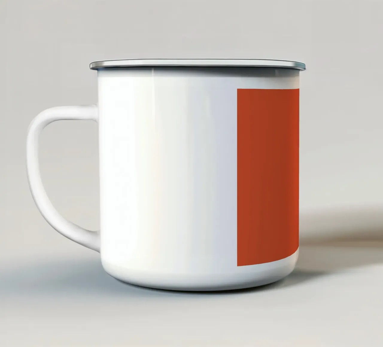 Bulldog francese in una calza di Natale tazza in smalto da Winter Whispers