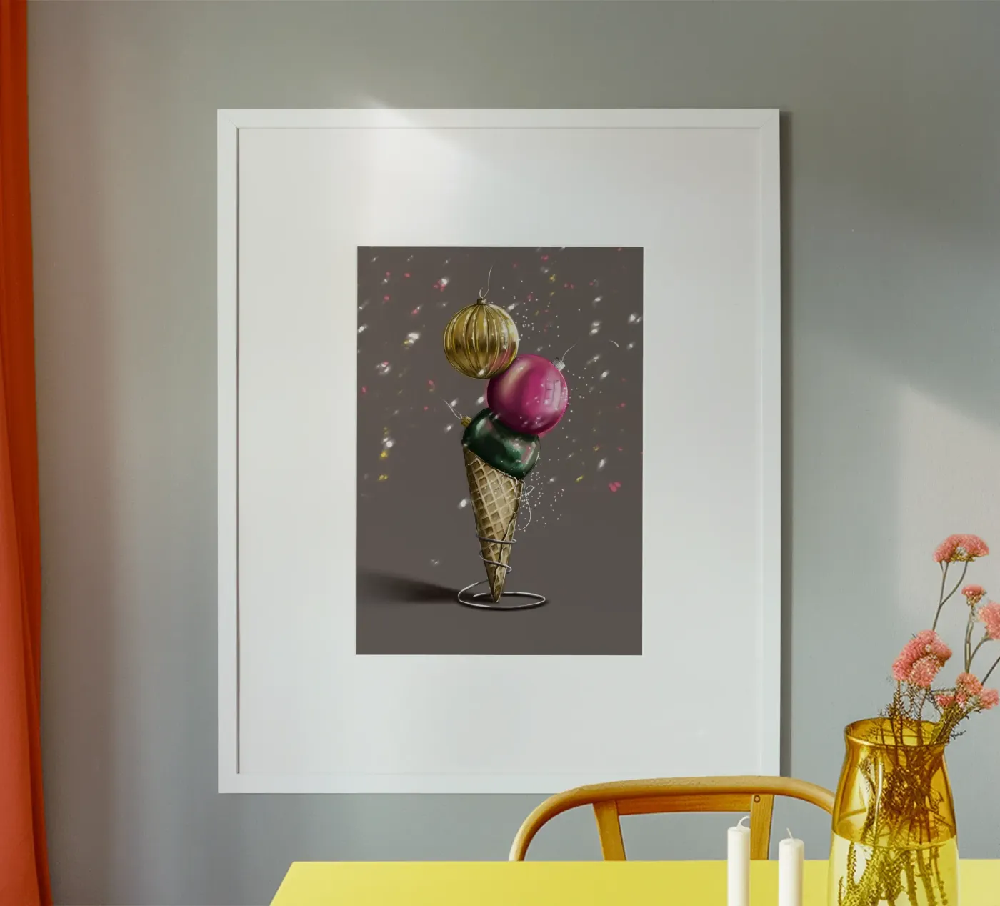 weihnachtskugel Poster von by elle arts seasons