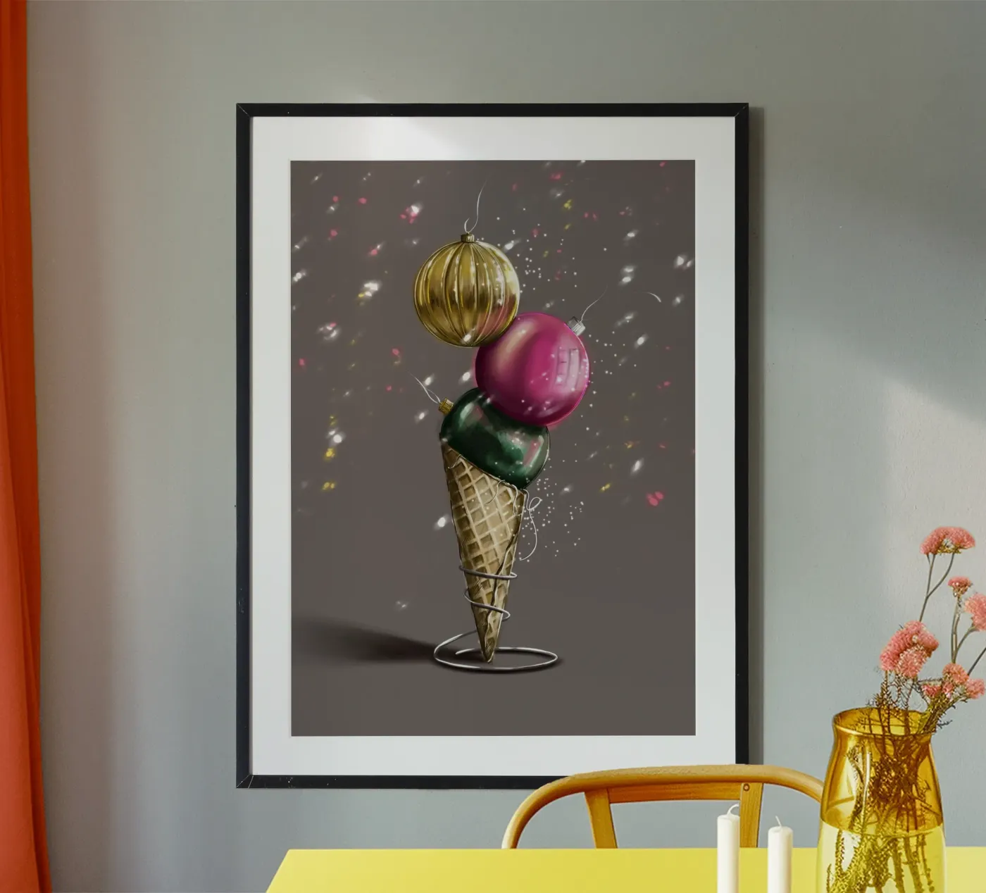 weihnachtskugel Poster von by elle arts seasons