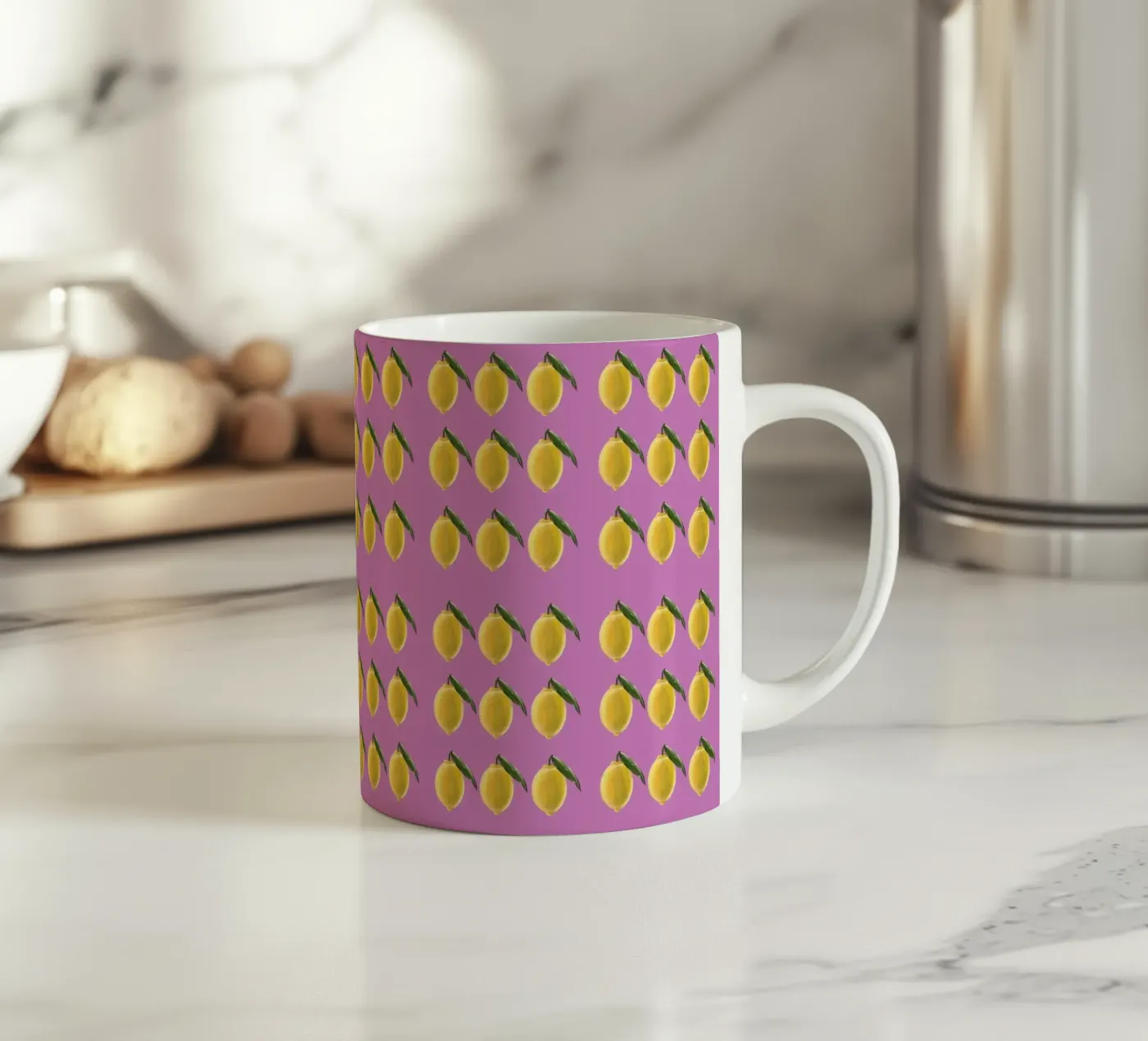 Lemons ceramic mug by by elle arts moments