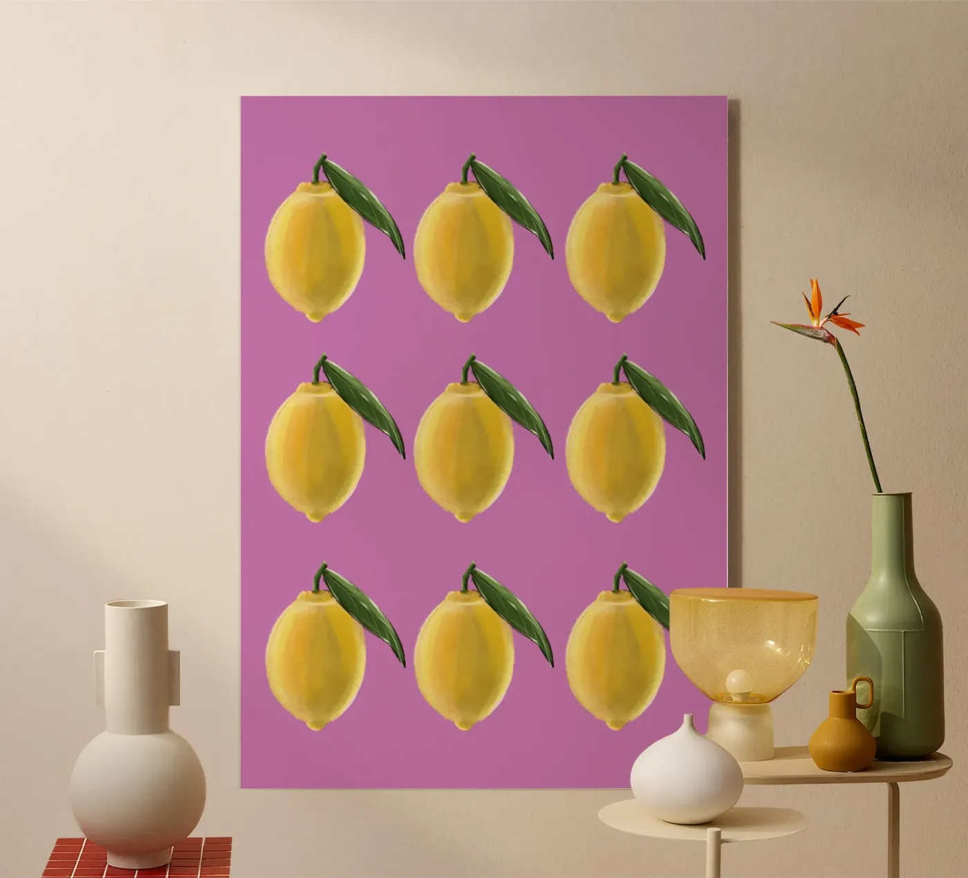 Citroenen acryl van by elle arts moments