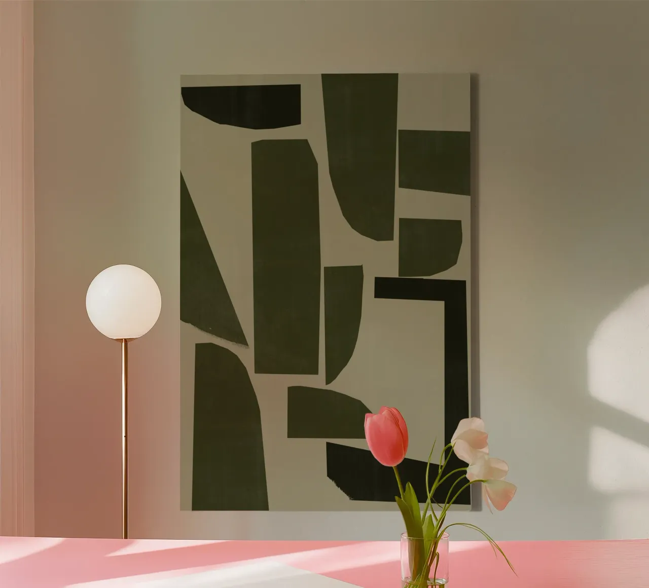 Abstract Shadows By THE MIUUS STUDIO tela da Pictufy Winter Warmth