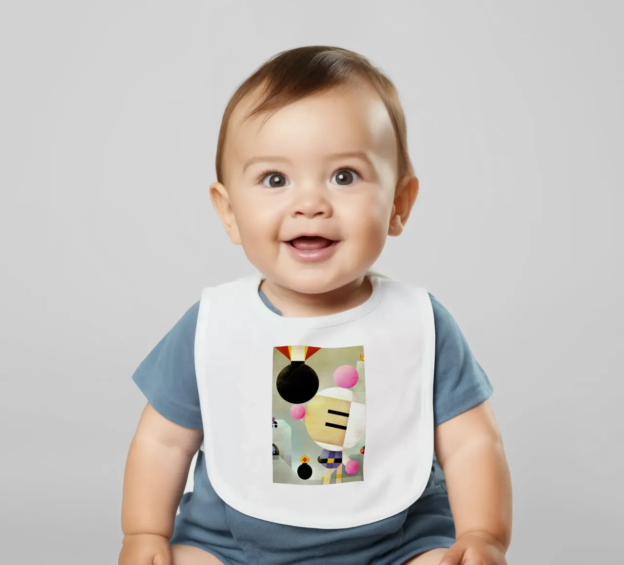 Bomberman Babylätzchen von Antony Squizzato