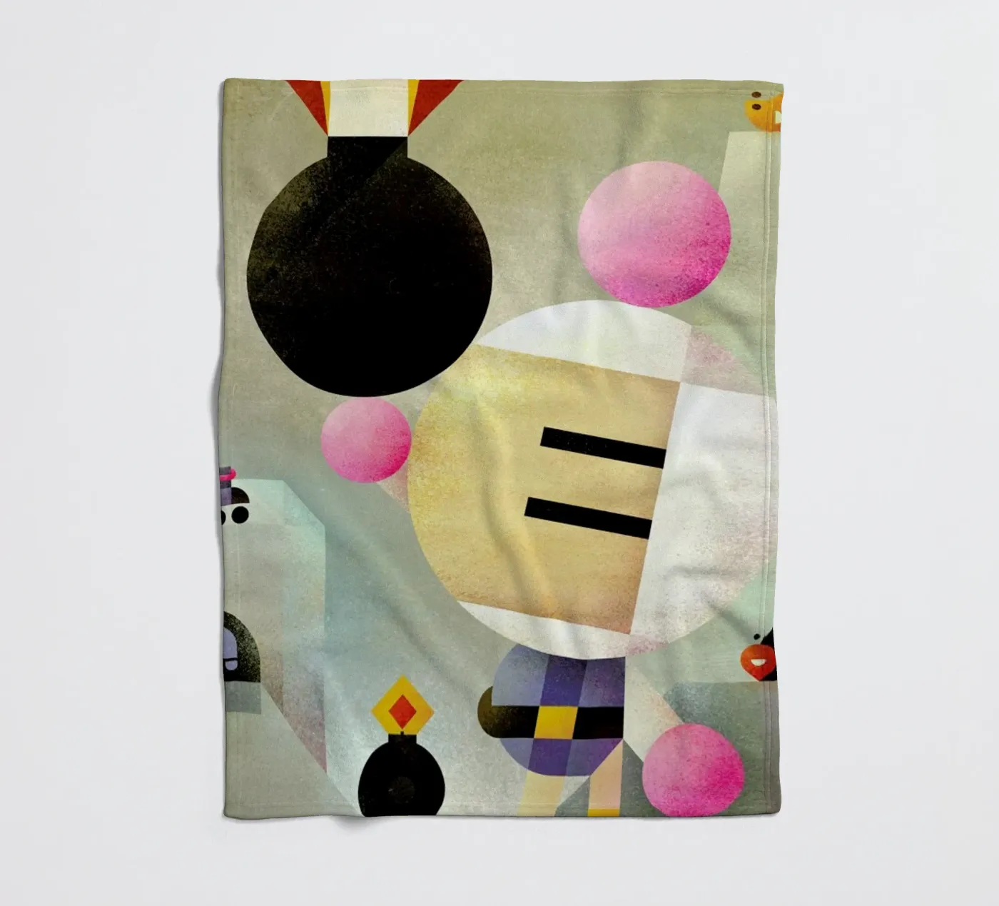 Bomberman Fleecedecke von Antony Squizzato