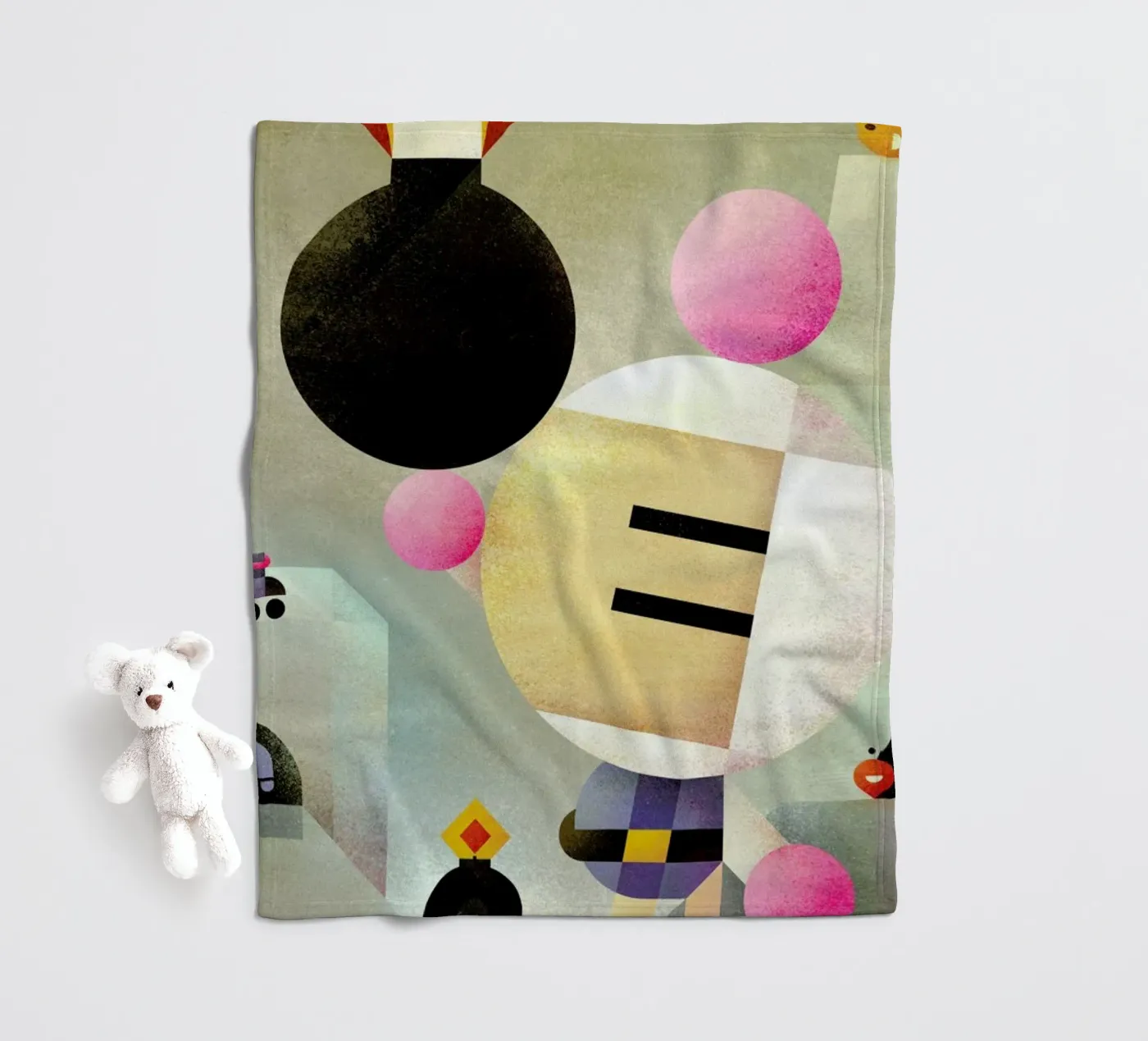 Bomberman Fleecedecke von Antony Squizzato