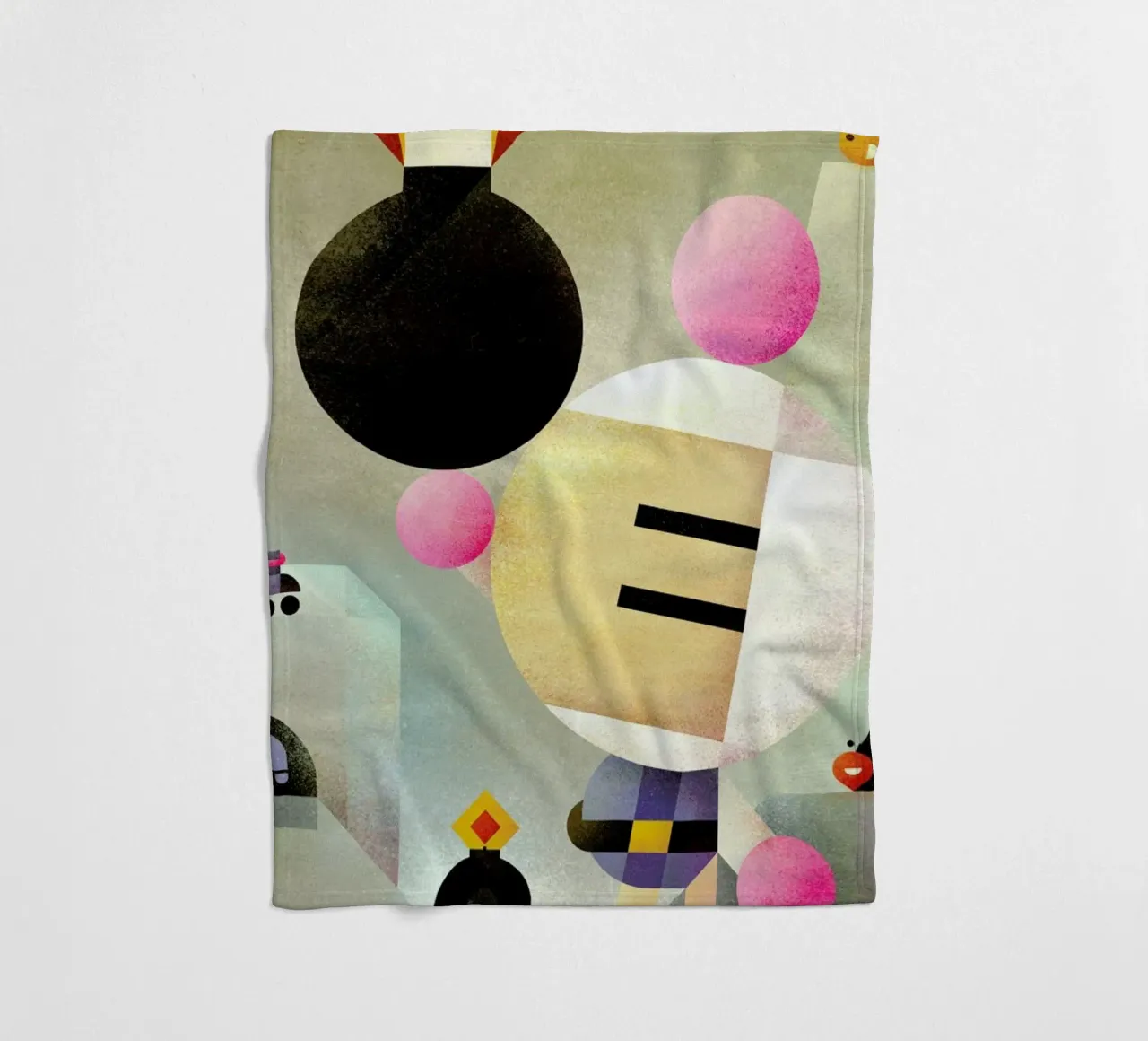 Bomberman fleecedeken van Antony Squizzato