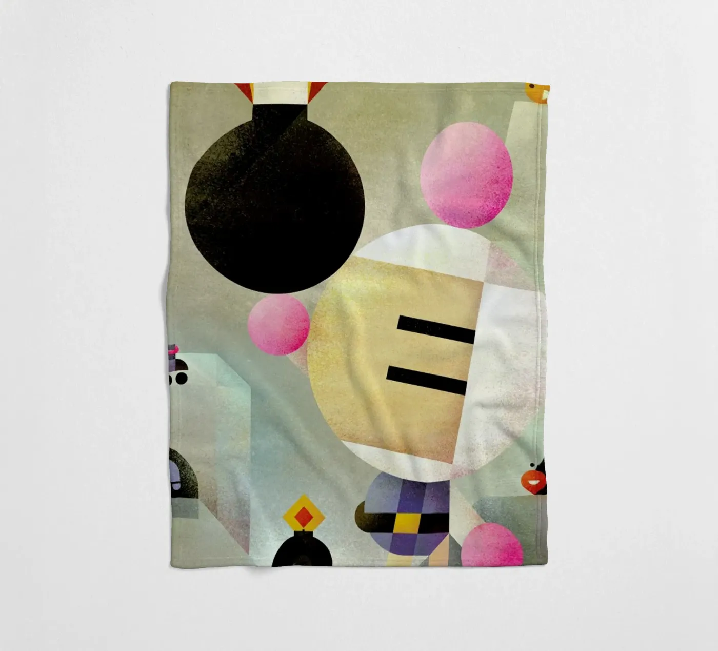 Bomberman Fleecedecke von Antony Squizzato