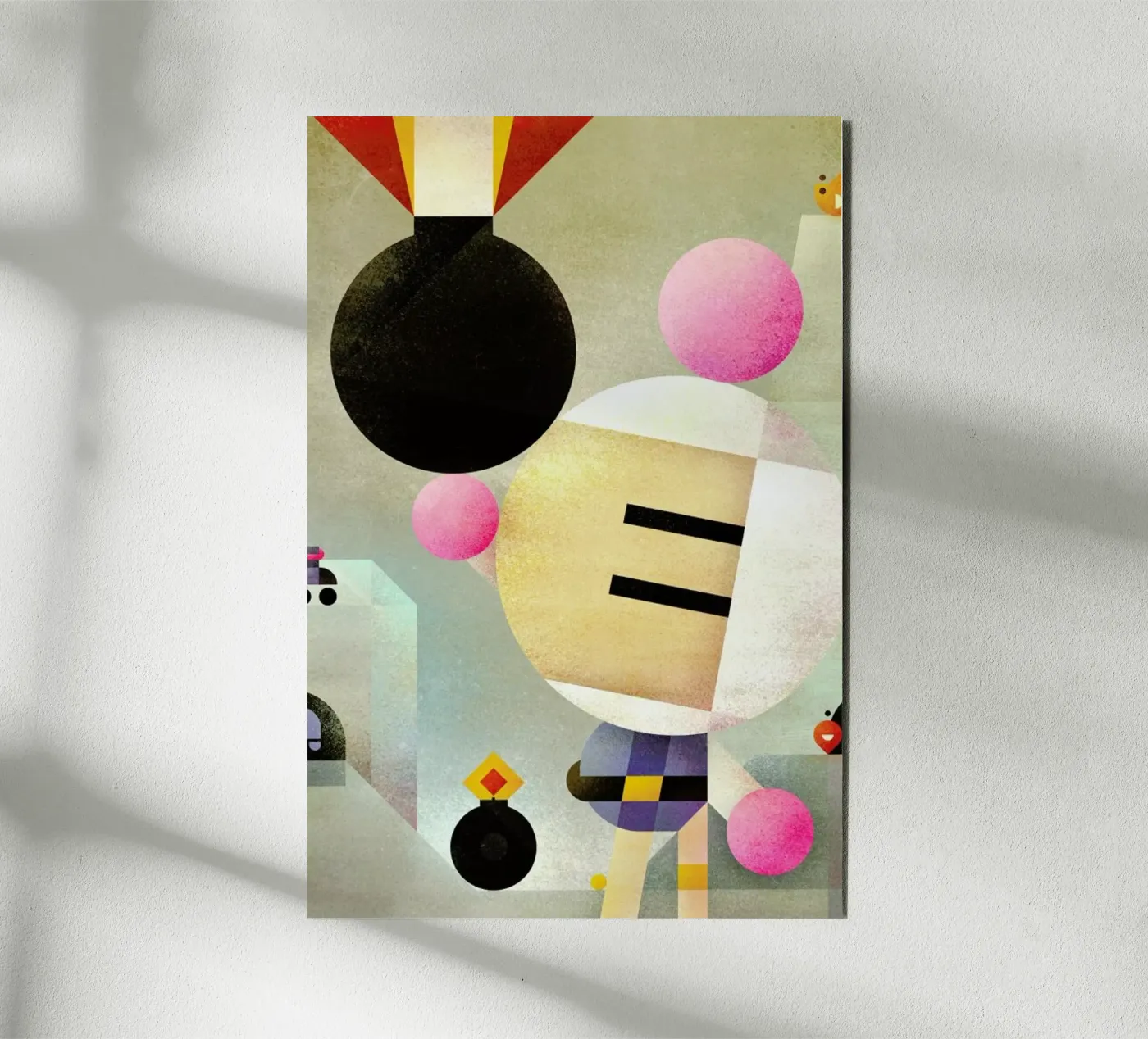 Bomberman alluminio dibond da Antony Squizzato
