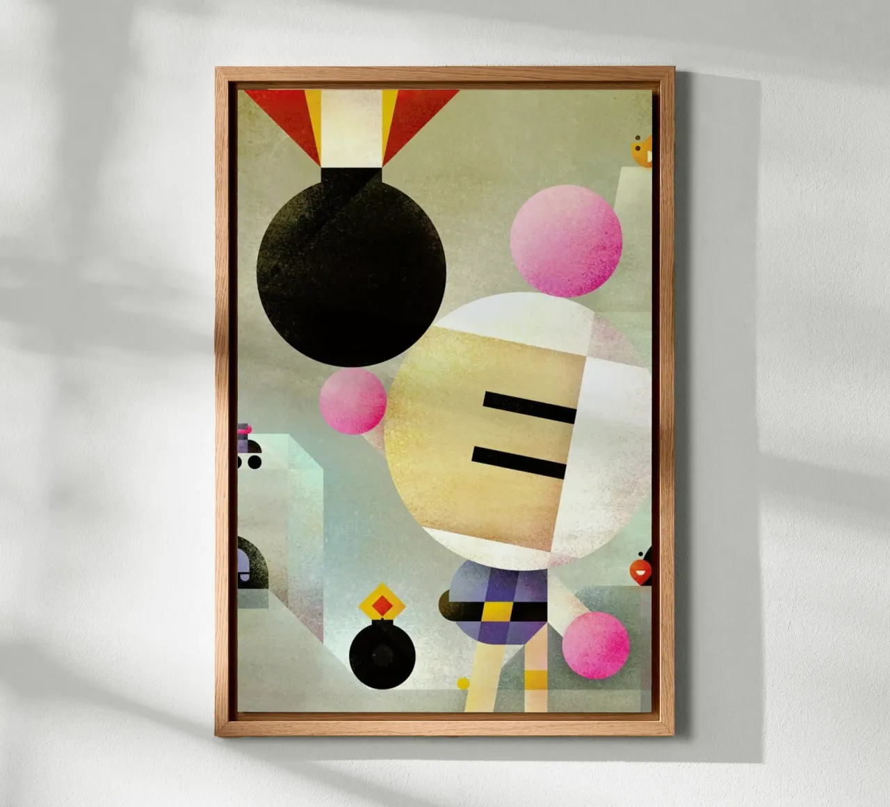 Bomberman tela con Cornice a cassetta da Antony Squizzato
