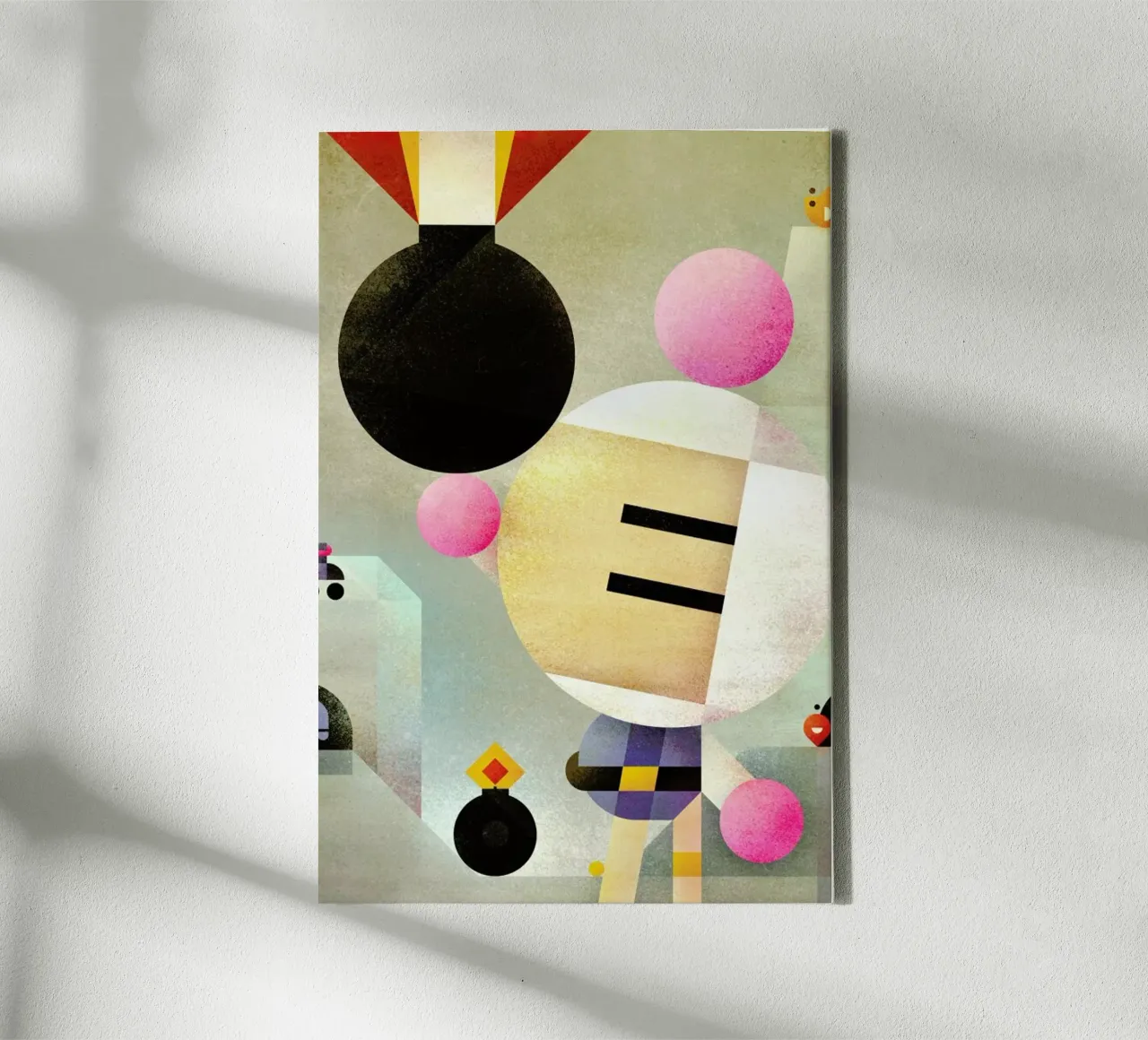 Bomberman tela con Cornice a cassetta da Antony Squizzato