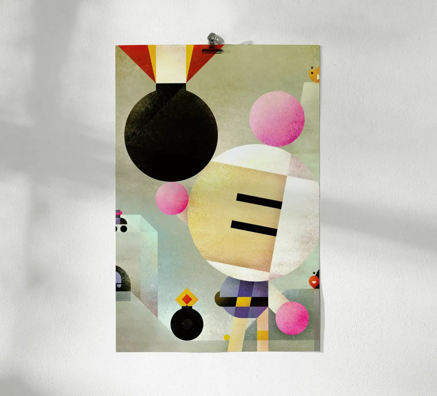Bomberman poster van Antony Squizzato