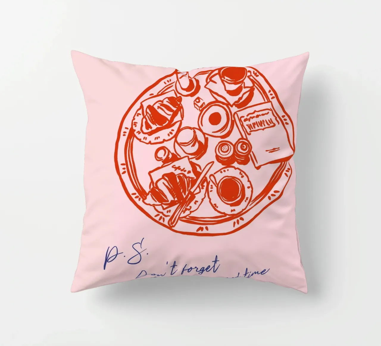 Boho Food 12 Good Time cuscino da Boho Print Collection