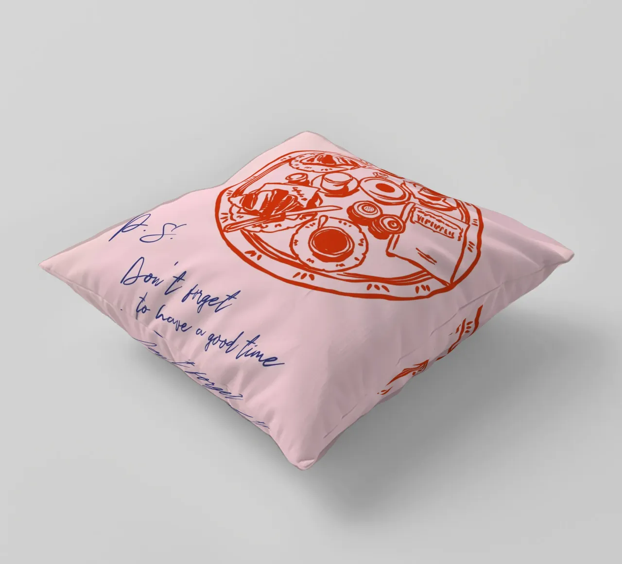 Boho Food 12 Good Time cuscino da Boho Print Collection