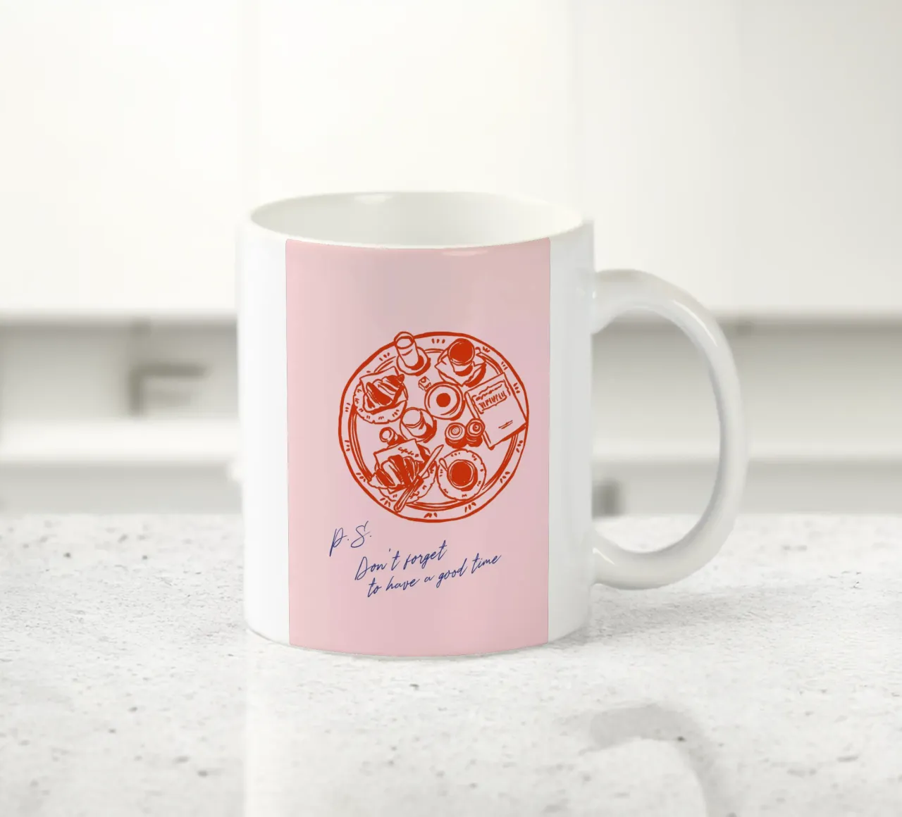Boho Food 12 Good Time tazza in ceramica da Boho Print Collection