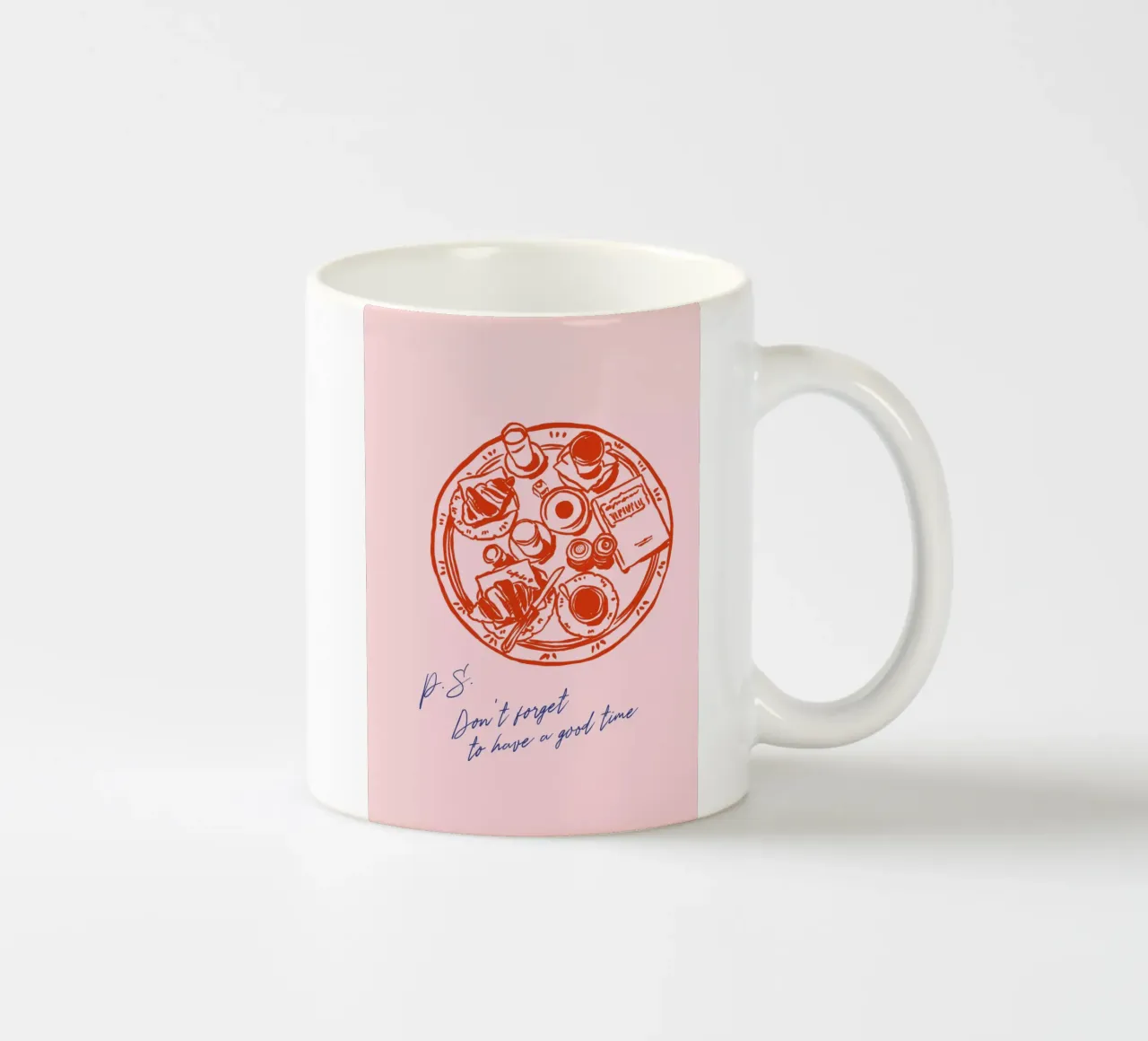 Boho Food 12 Good Time tazza in ceramica da Boho Print Collection