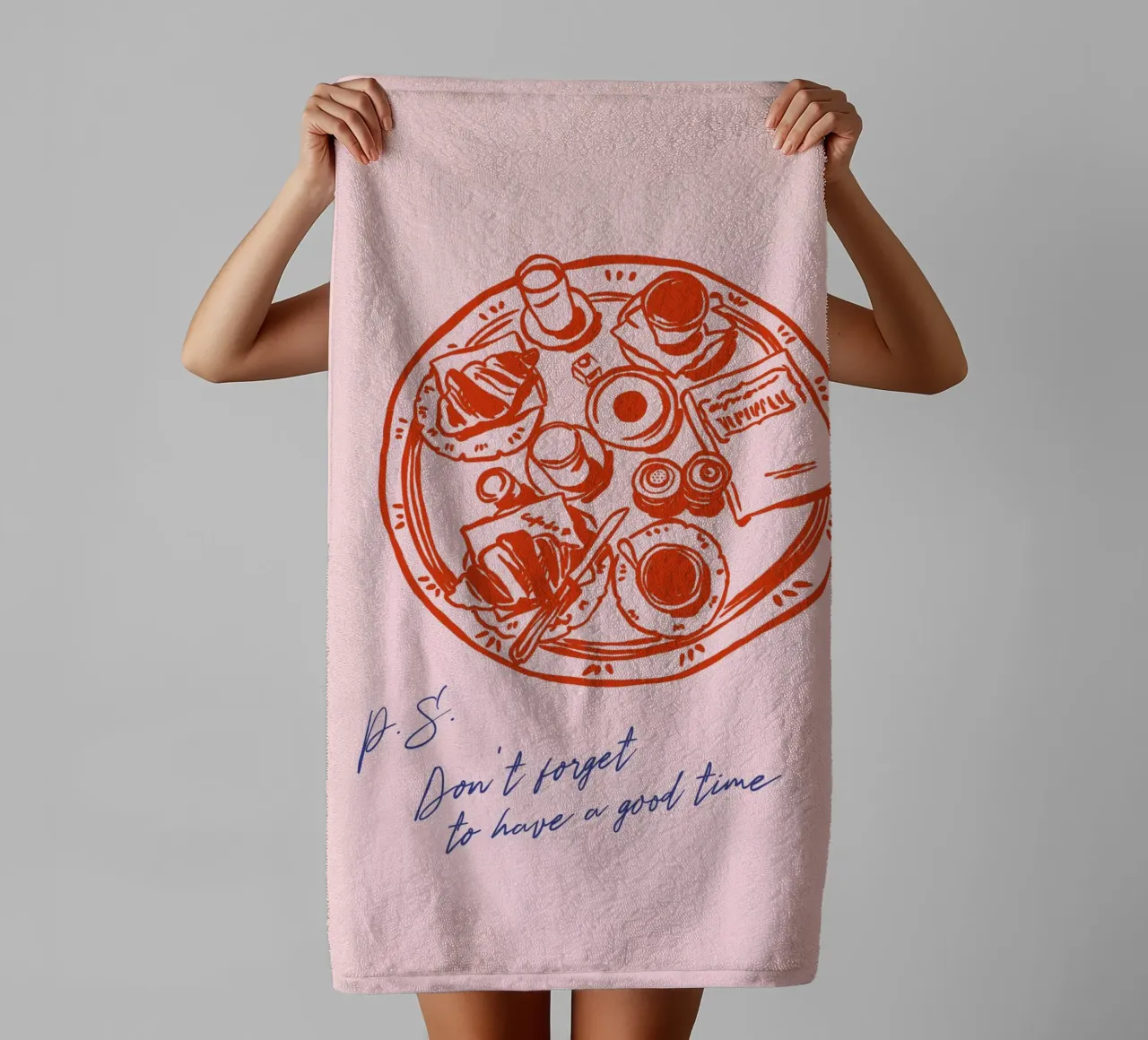 Boho Food 12 Good Time asciugamano da bagno da Boho Print Collection