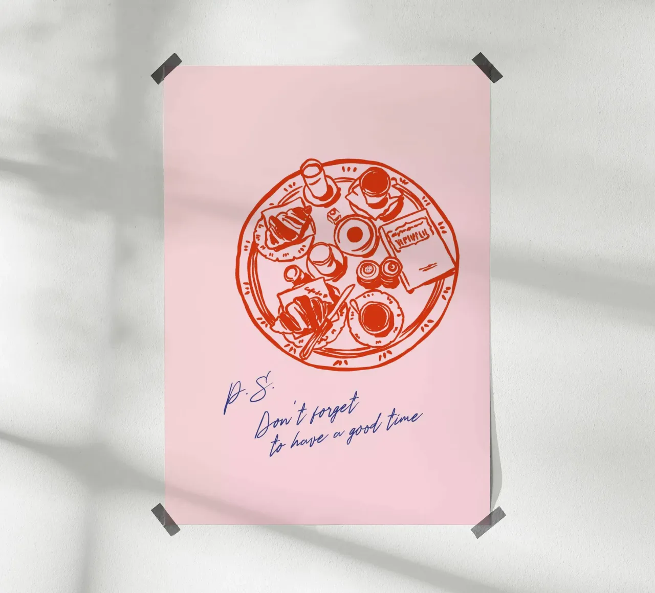 Boho Food 12 Good Time carta hahnemühle da Boho Print Collection
