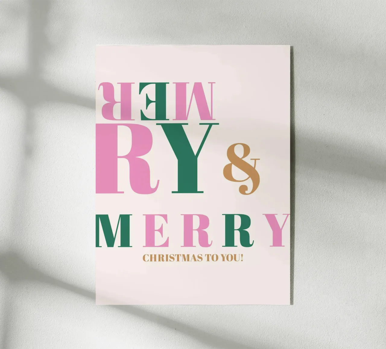 Merry and Merry Bold acrylic glass by janamossmann