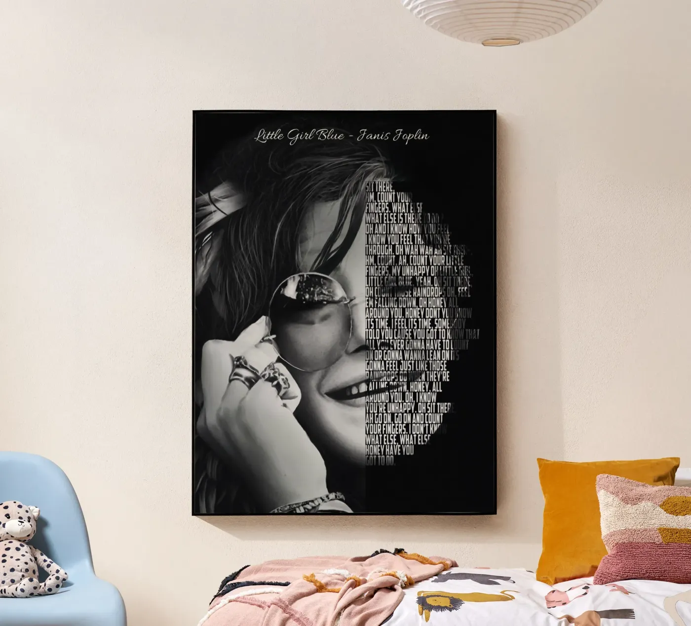 Bambina blu plexiglass da Gunawan Rb