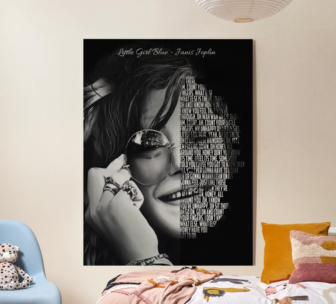 Bambina blu plexiglass da Gunawan Rb