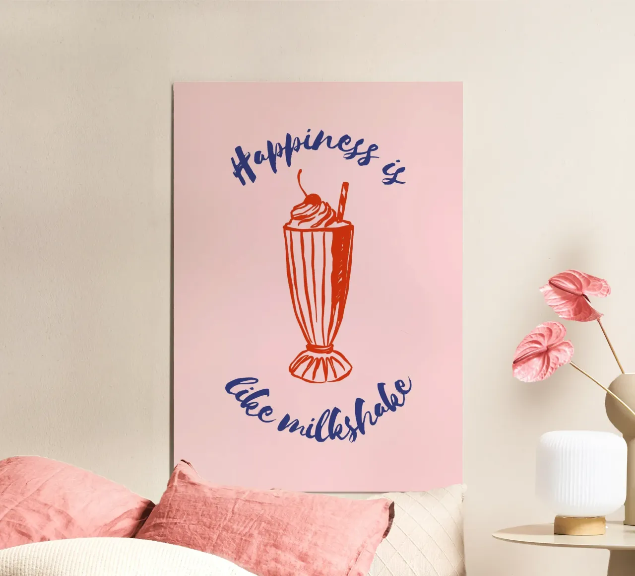Boho Food 12 Milkshake carta hahnemühle da Boho Print Collection